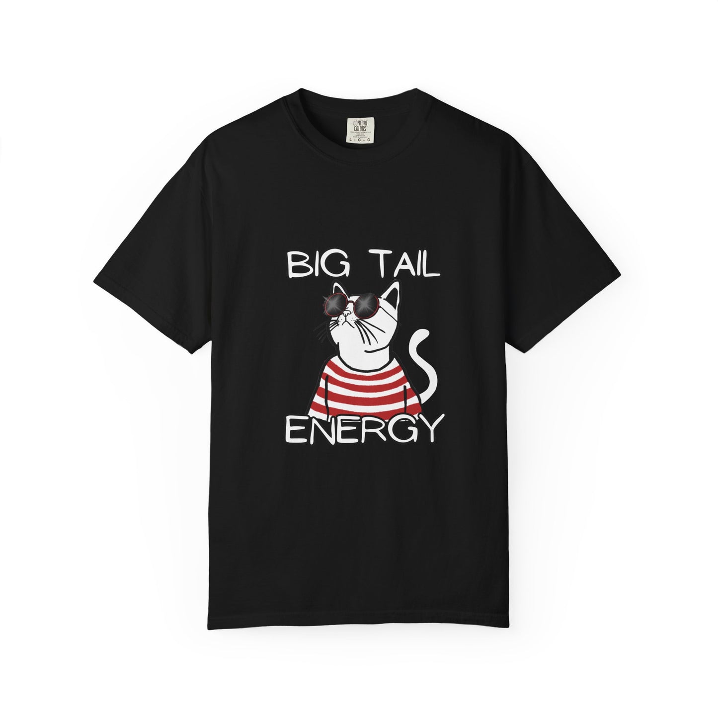 "Big Tail Energy" Men's Bold Edgy Cat T-Shirt