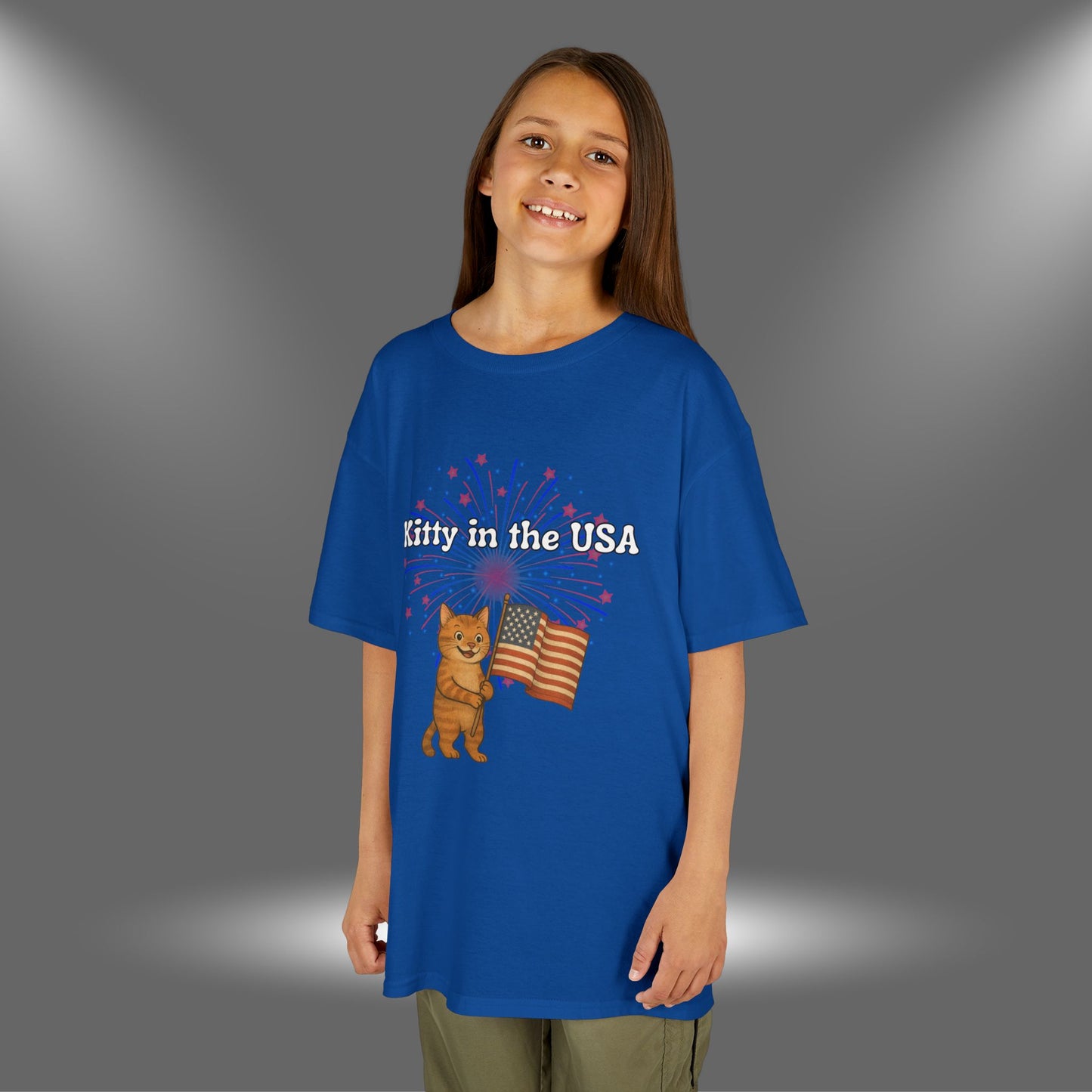 "Kitty in the USA" - Kids Tee