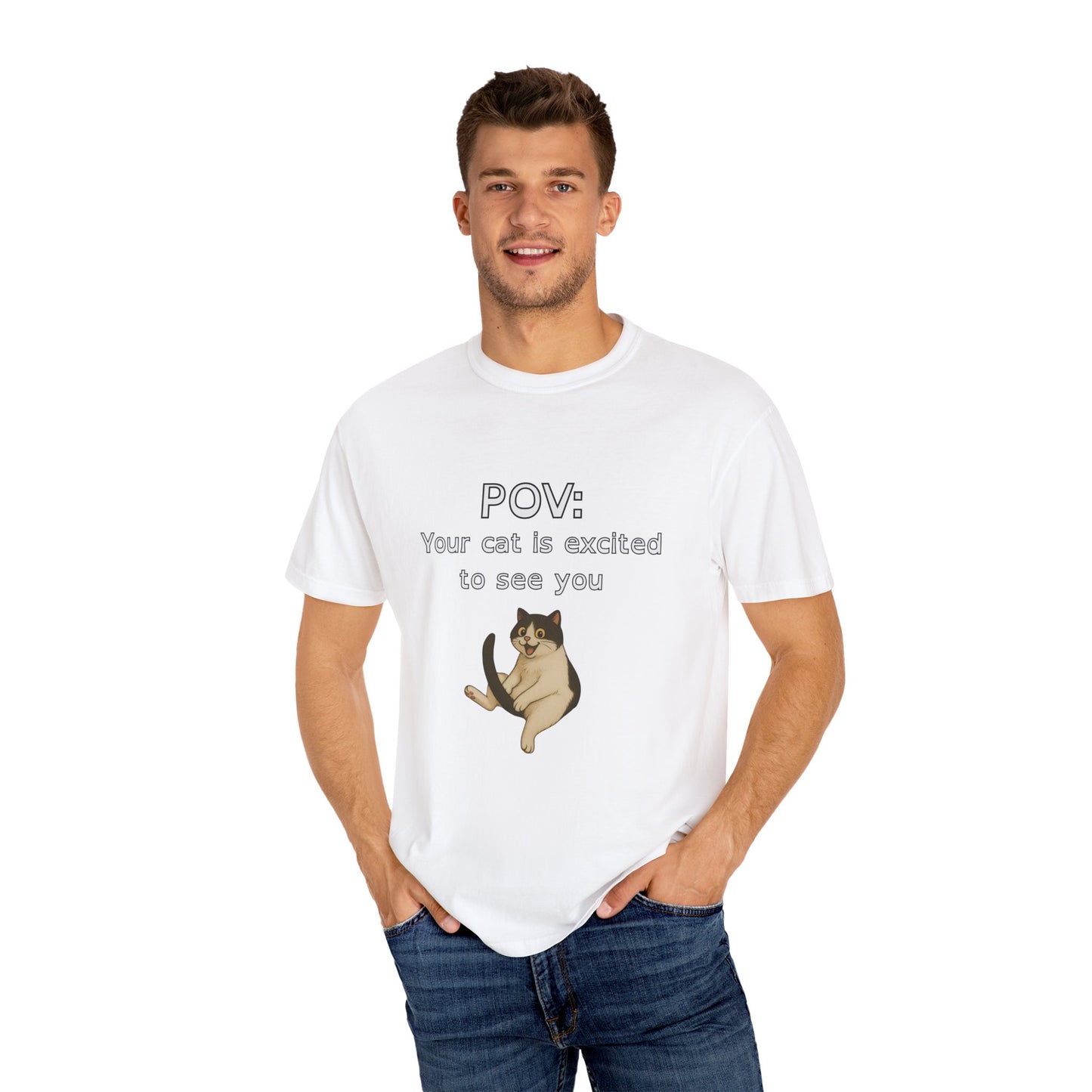 "Excited Cat" Funny Bold & Edgy T-Shirt