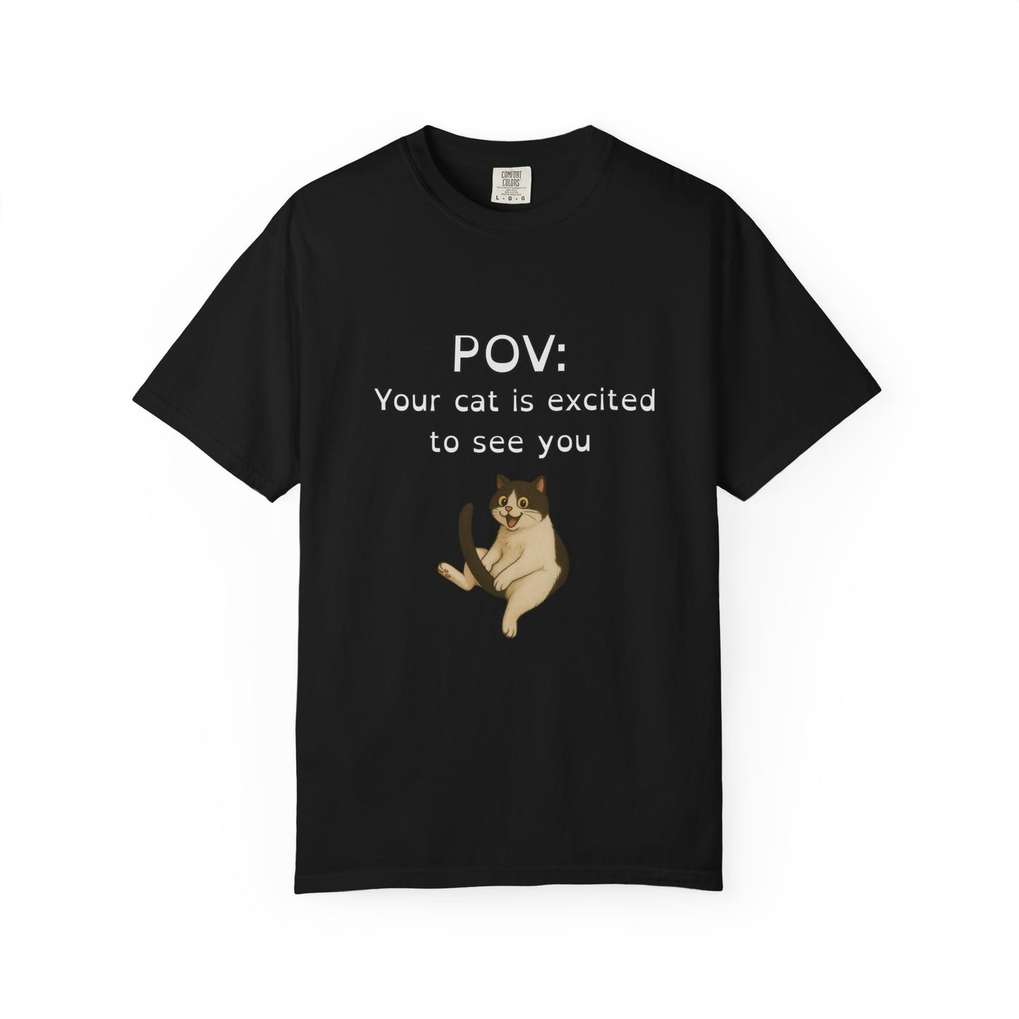 "Excited Cat" Funny Bold & Edgy T-Shirt