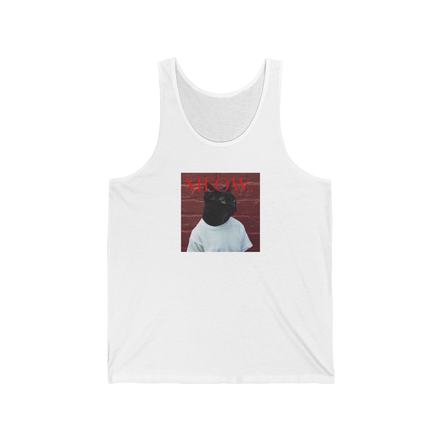 'MEOW' Funny Unisex Tank Top