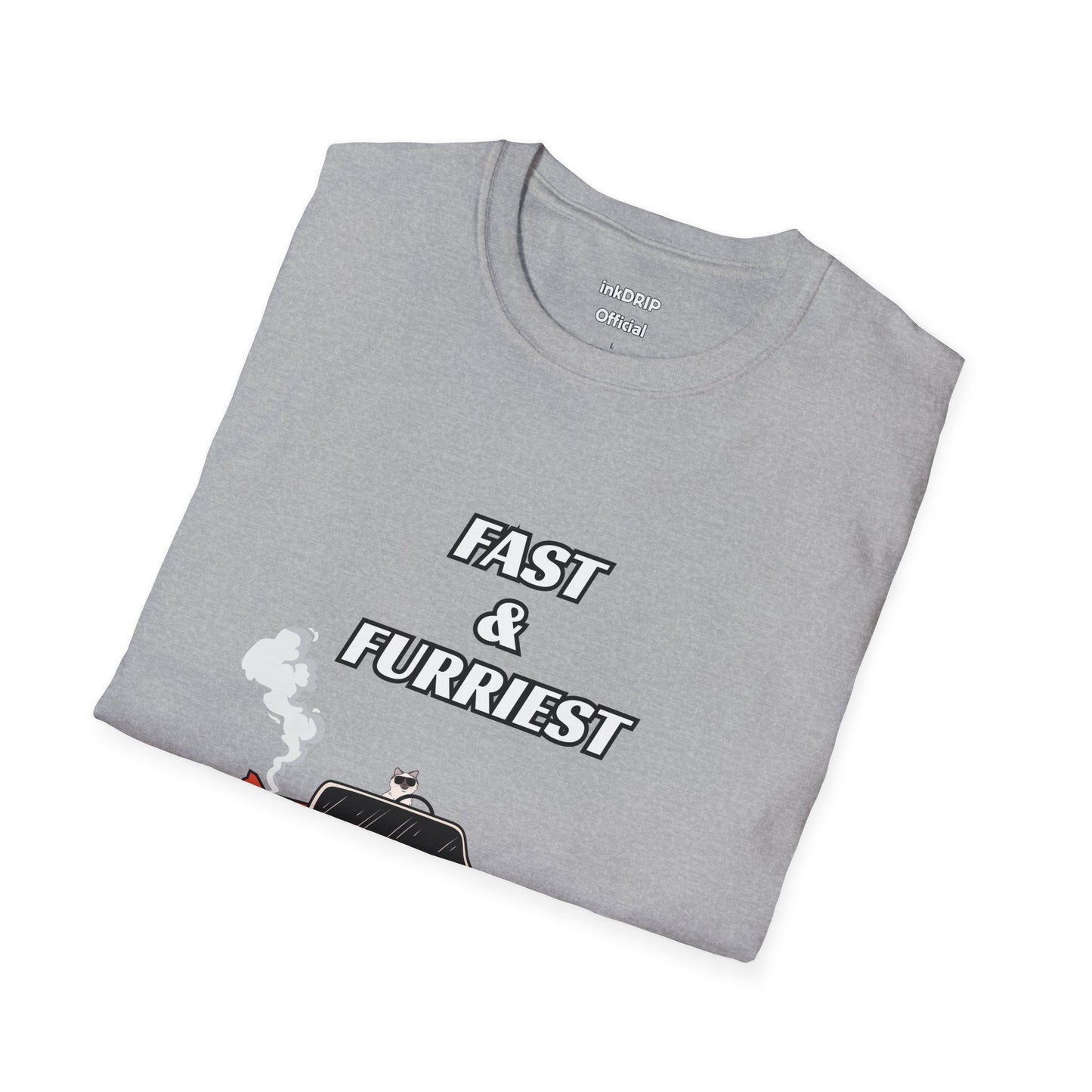 "Fast & Furriest" Funny Cat Tee Shirt