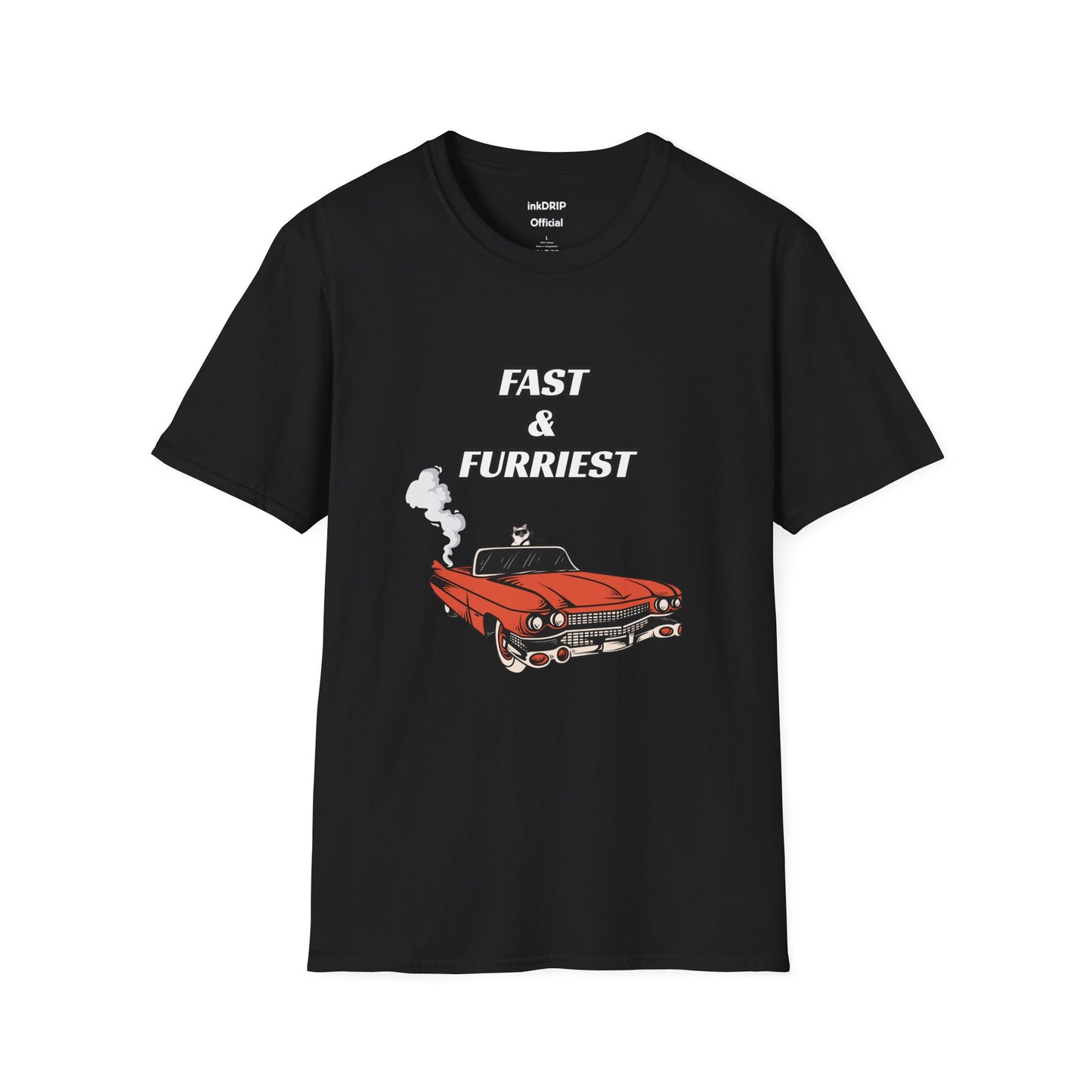 "Fast & Furriest" Funny Cat Tee Shirt