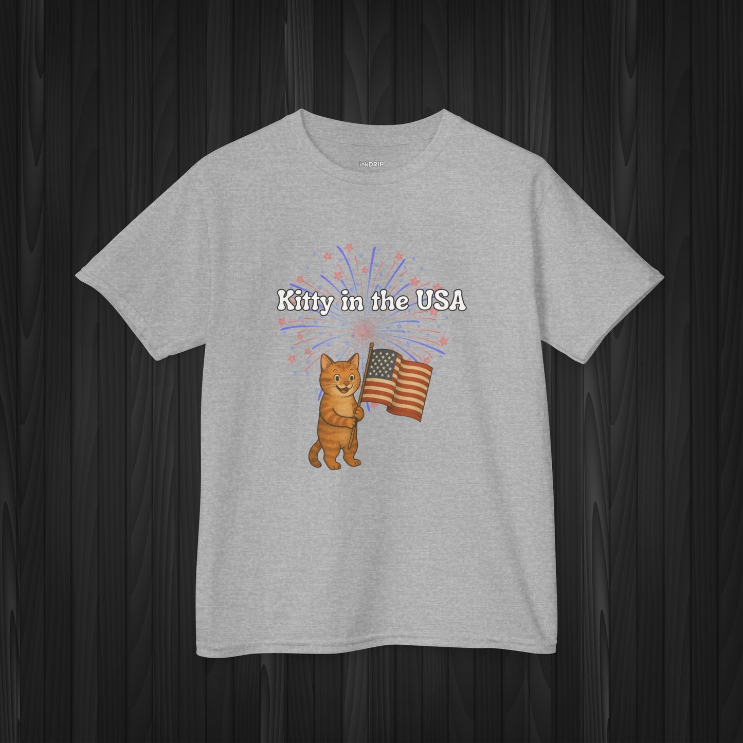 "Kitty in the USA" - Kids Tee
