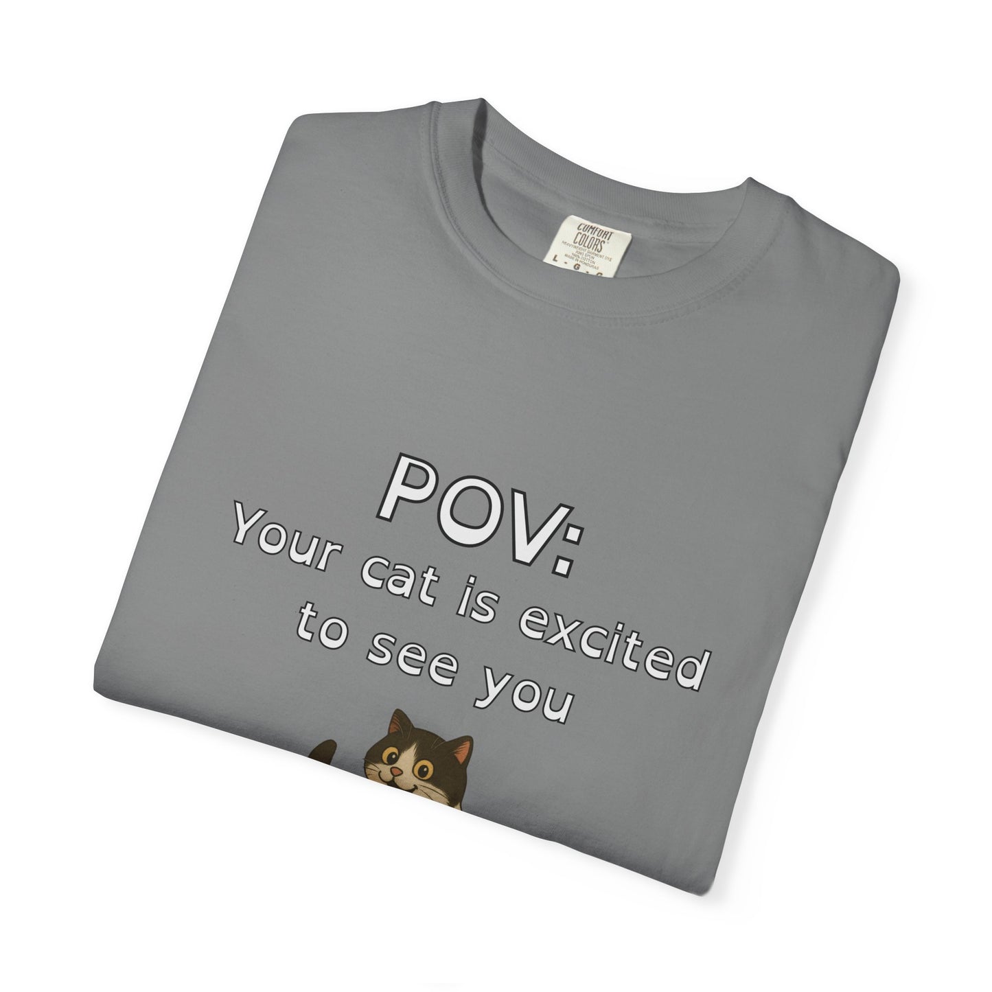 "Excited Cat" Funny Bold & Edgy T-Shirt