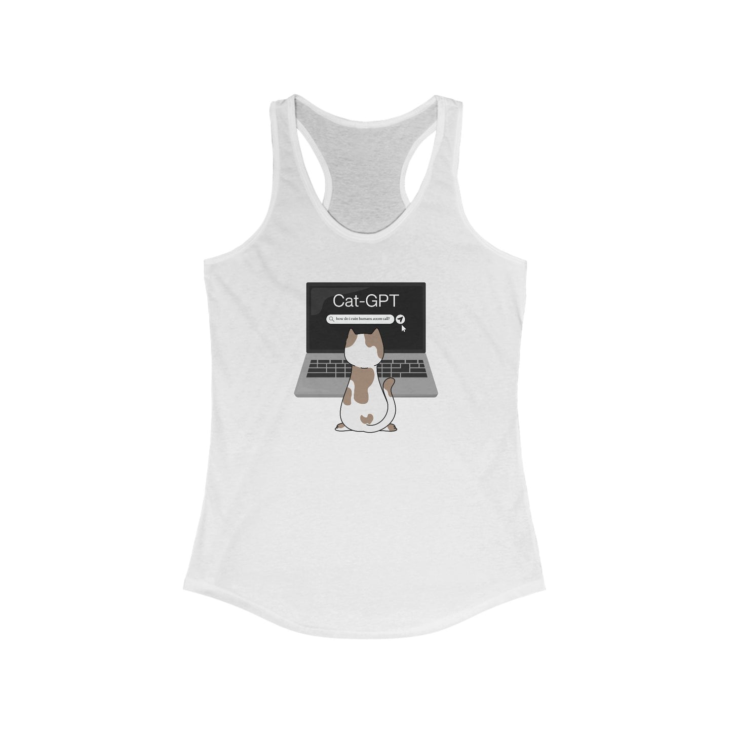 CatGPT Funny Women's Tank Top