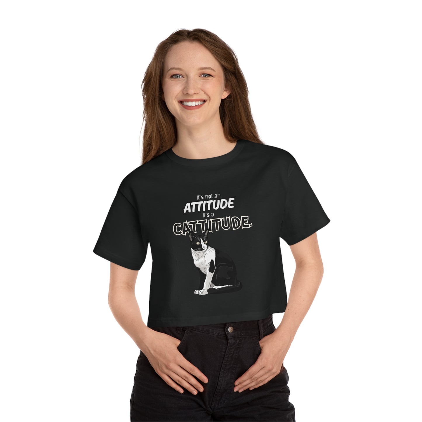All About the Cattitude - Women's Crop Top