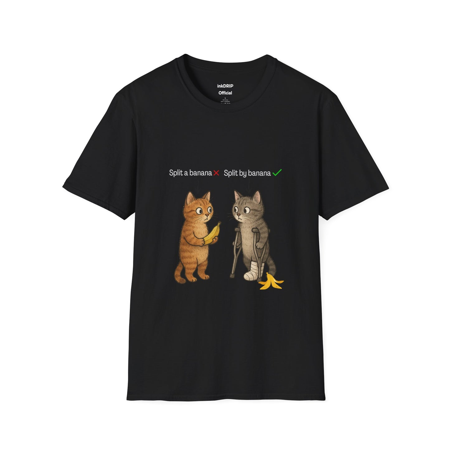 "Banana Split" Funny Cat T-shirt