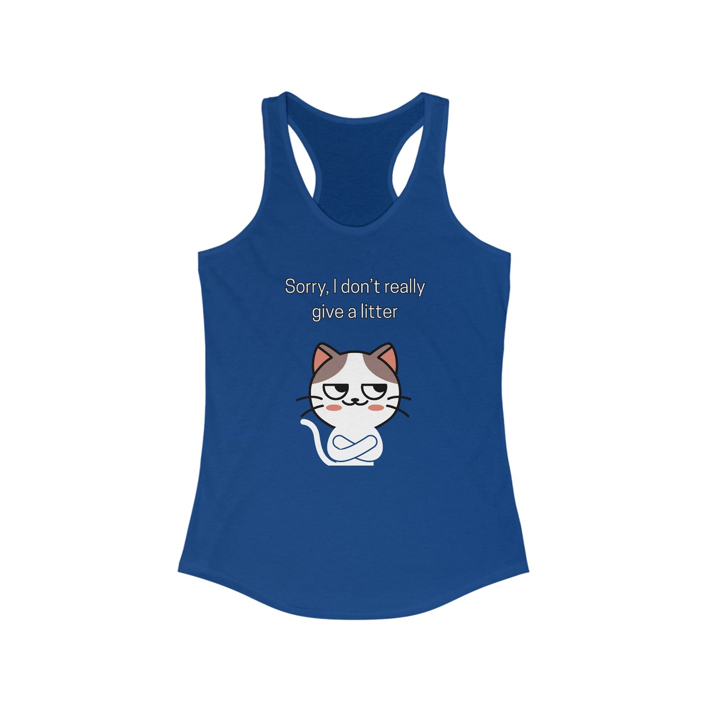 Sorry I Don't Really Give a Litter Funny Women's Tanktop