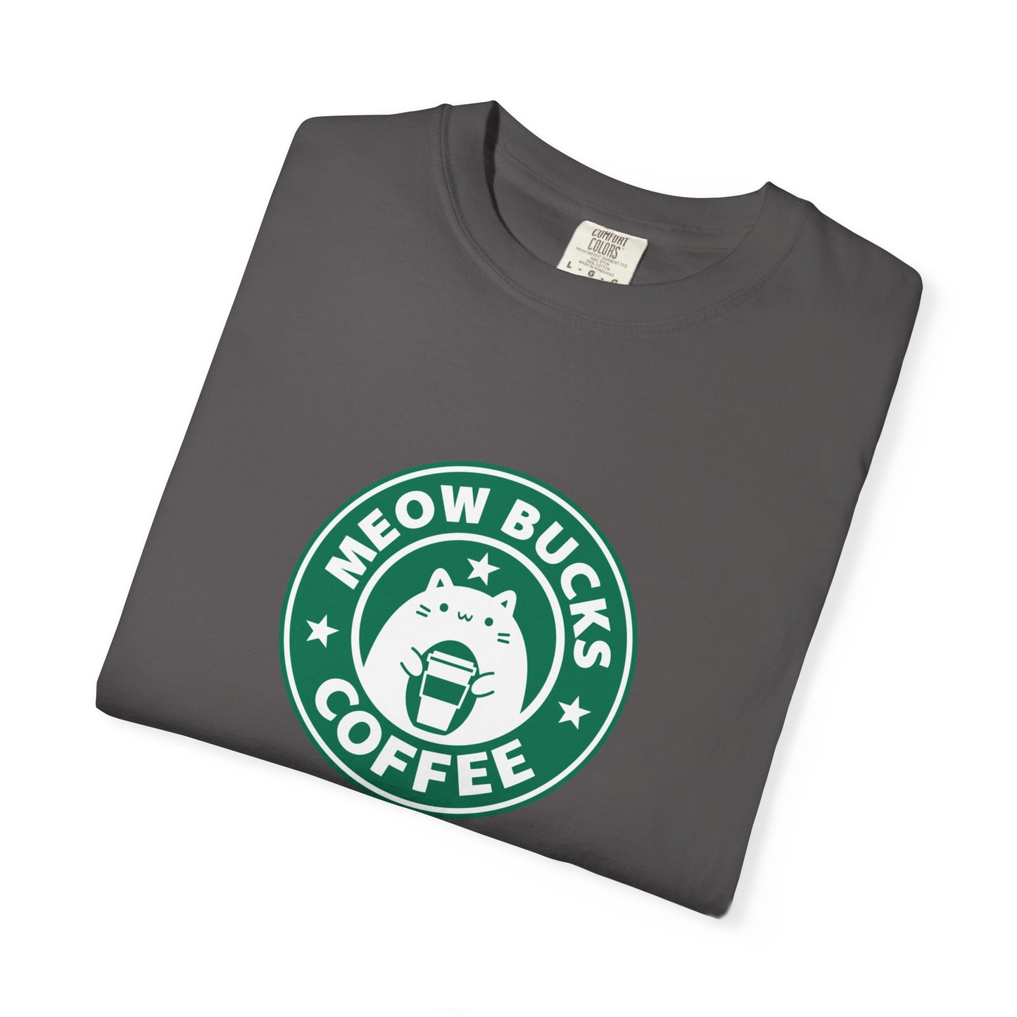 "Meowbucks Coffee" Funny Cat T-Shirt