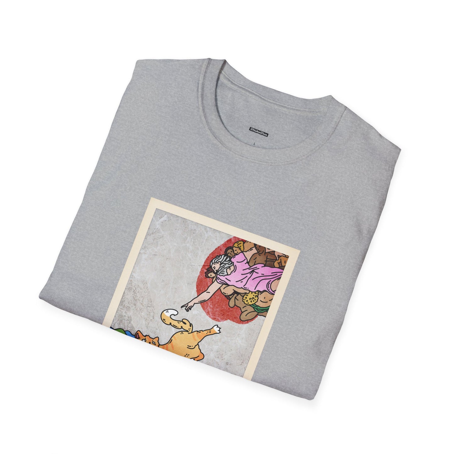 Creation of Meowdam Unisex T-Shirt (Bright Colors)