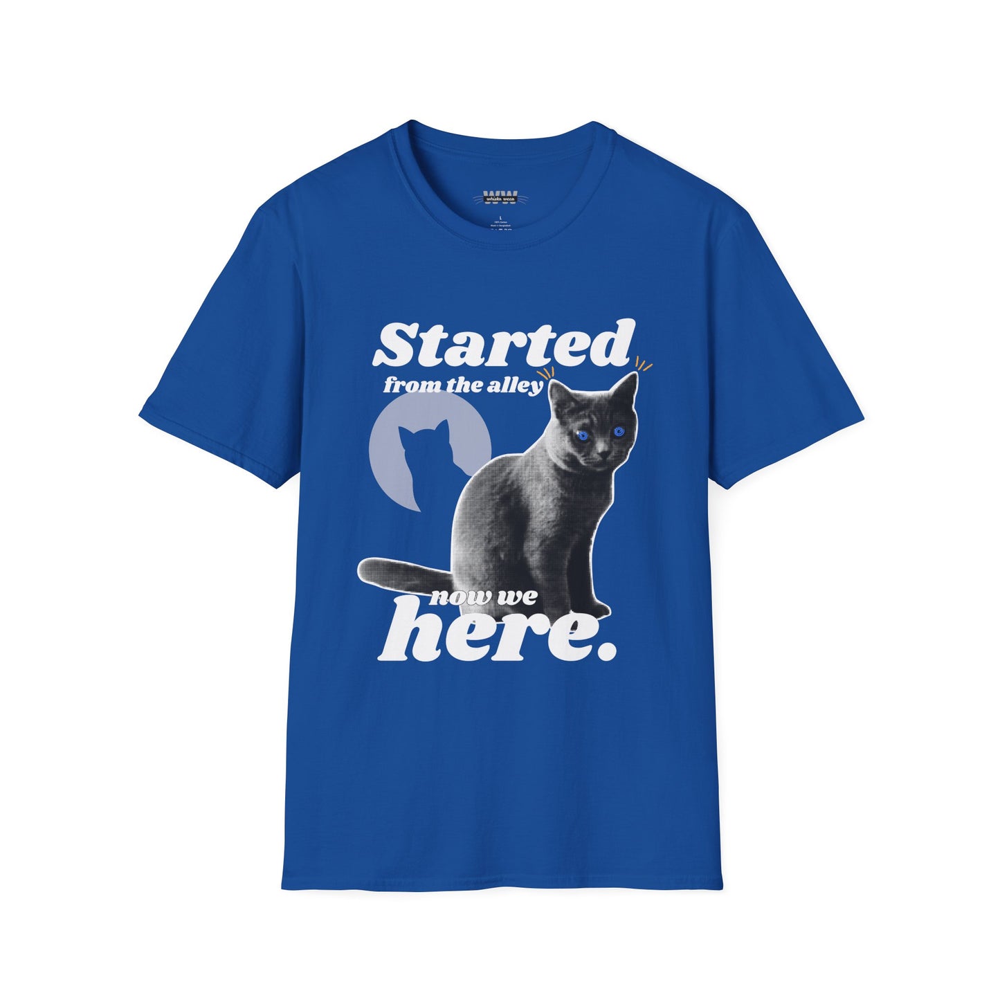 "Started From the Alley" Funny Cat T-Shirt