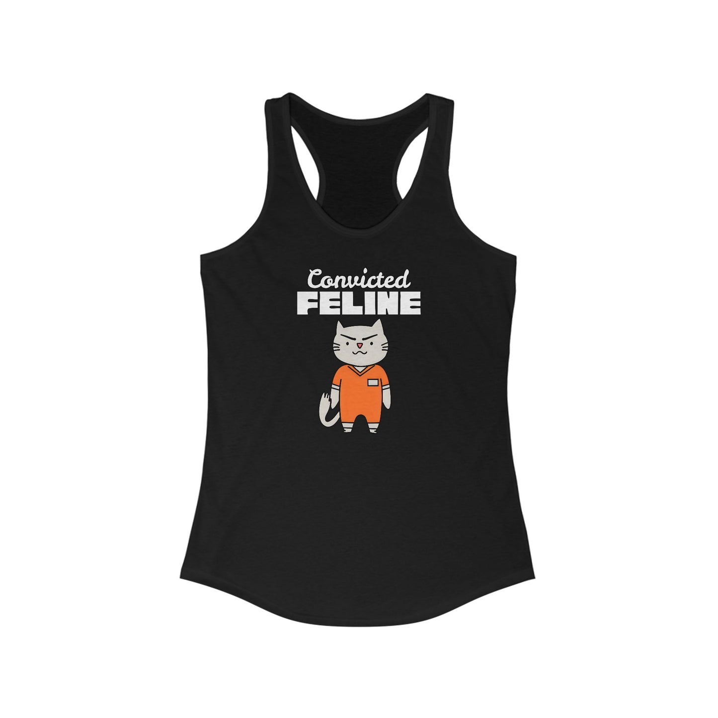 Convicted Feline Funny Women's Tank Top