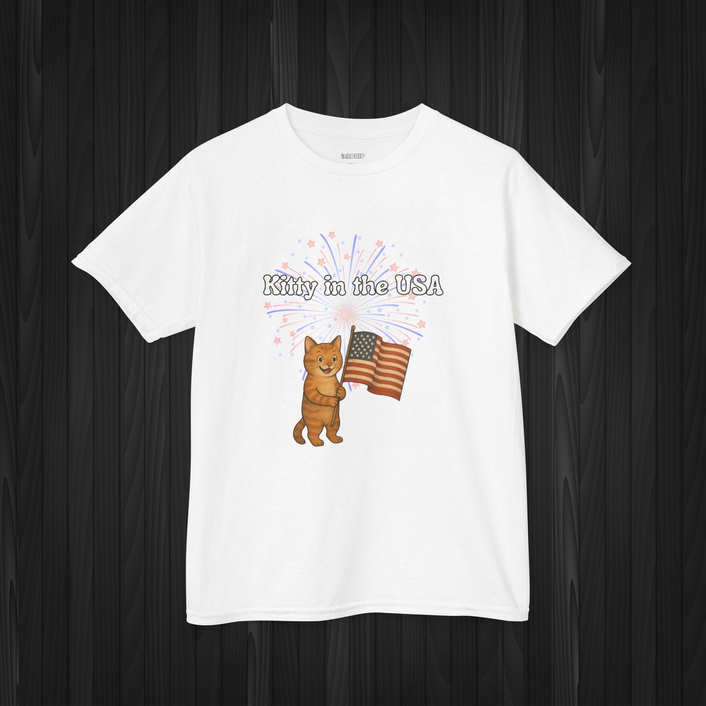 "Kitty in the USA" - Kids Tee