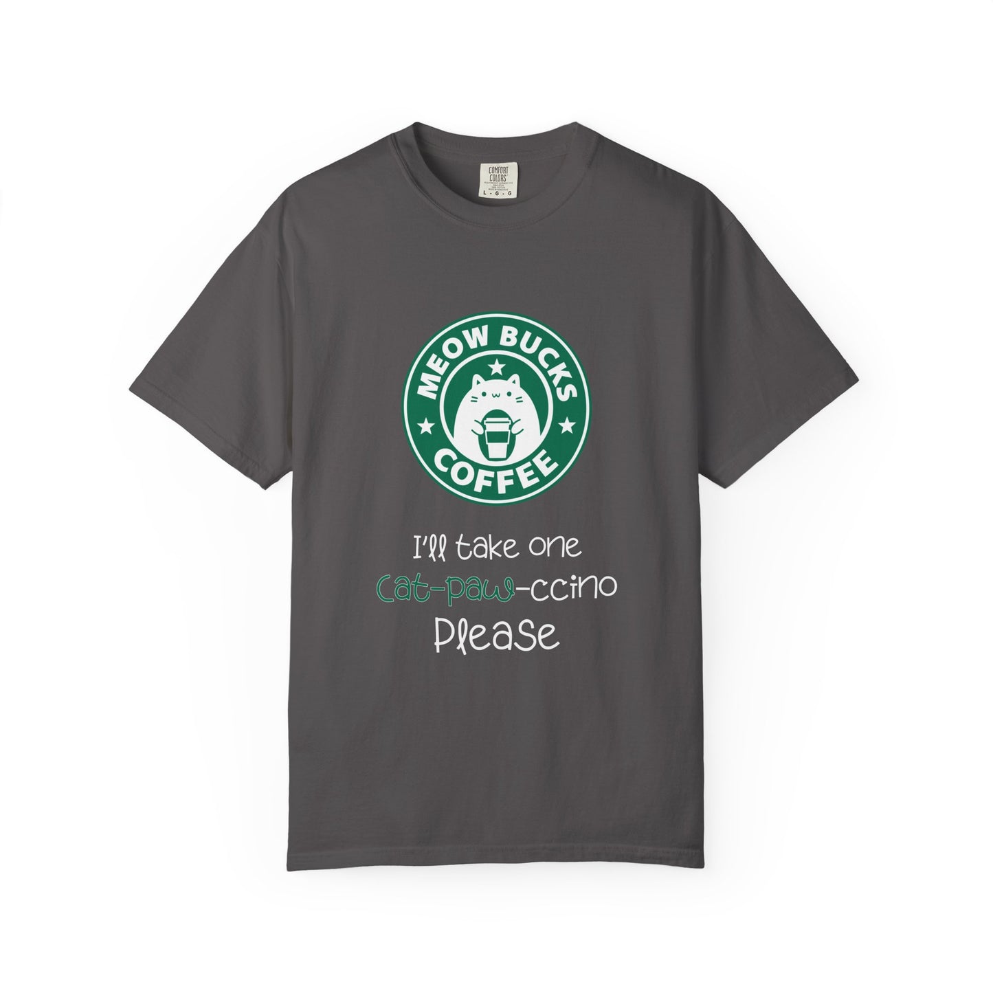 "Meowbucks Coffee" Funny Cat T-Shirt
