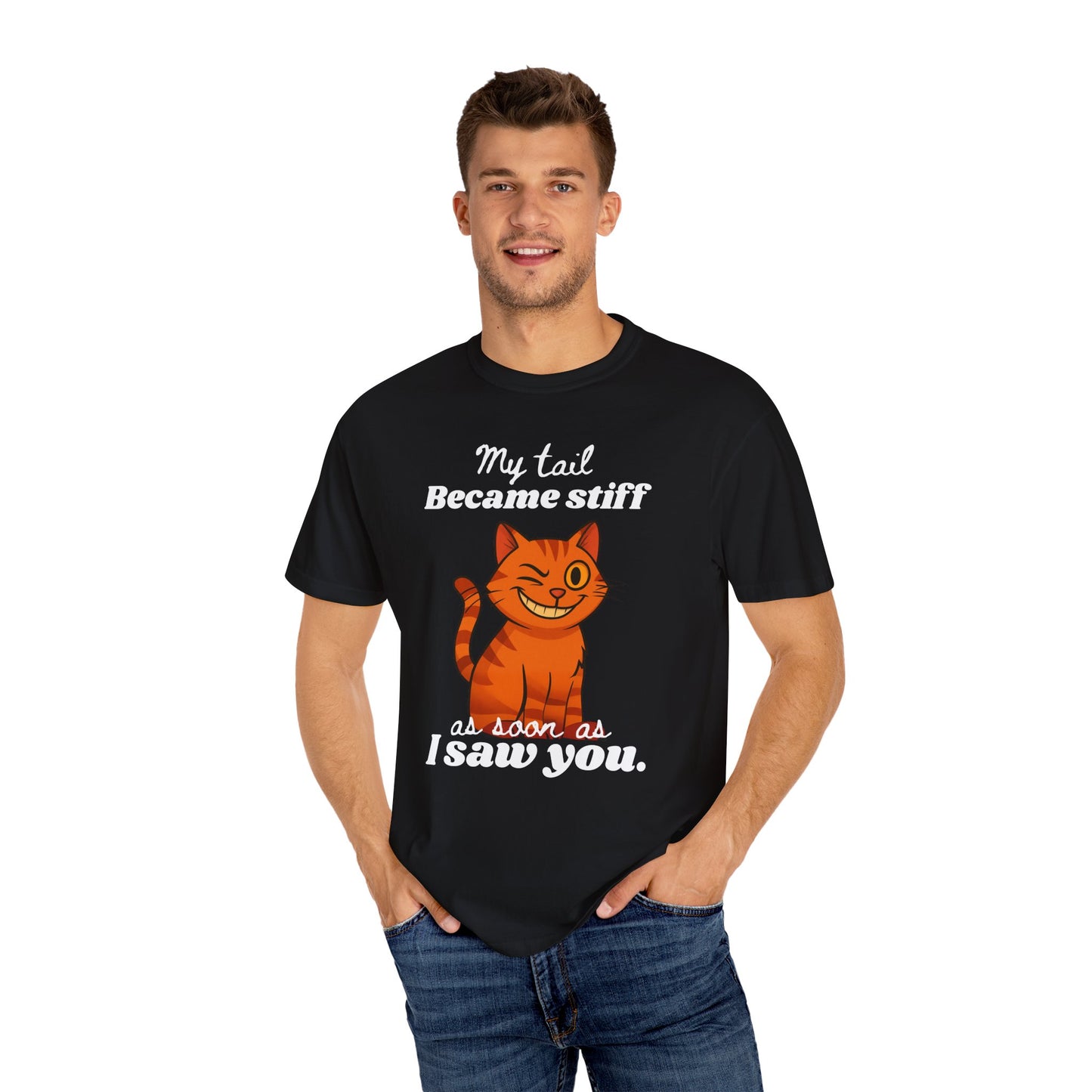 "Stiff Tail" Bold & Edgy Cat T-Shirt