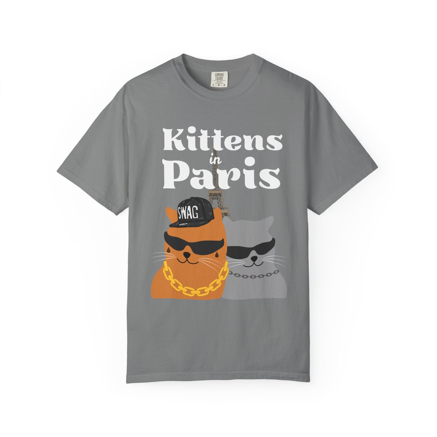 "Kittens in Paris" Funny Cat T-Shirt