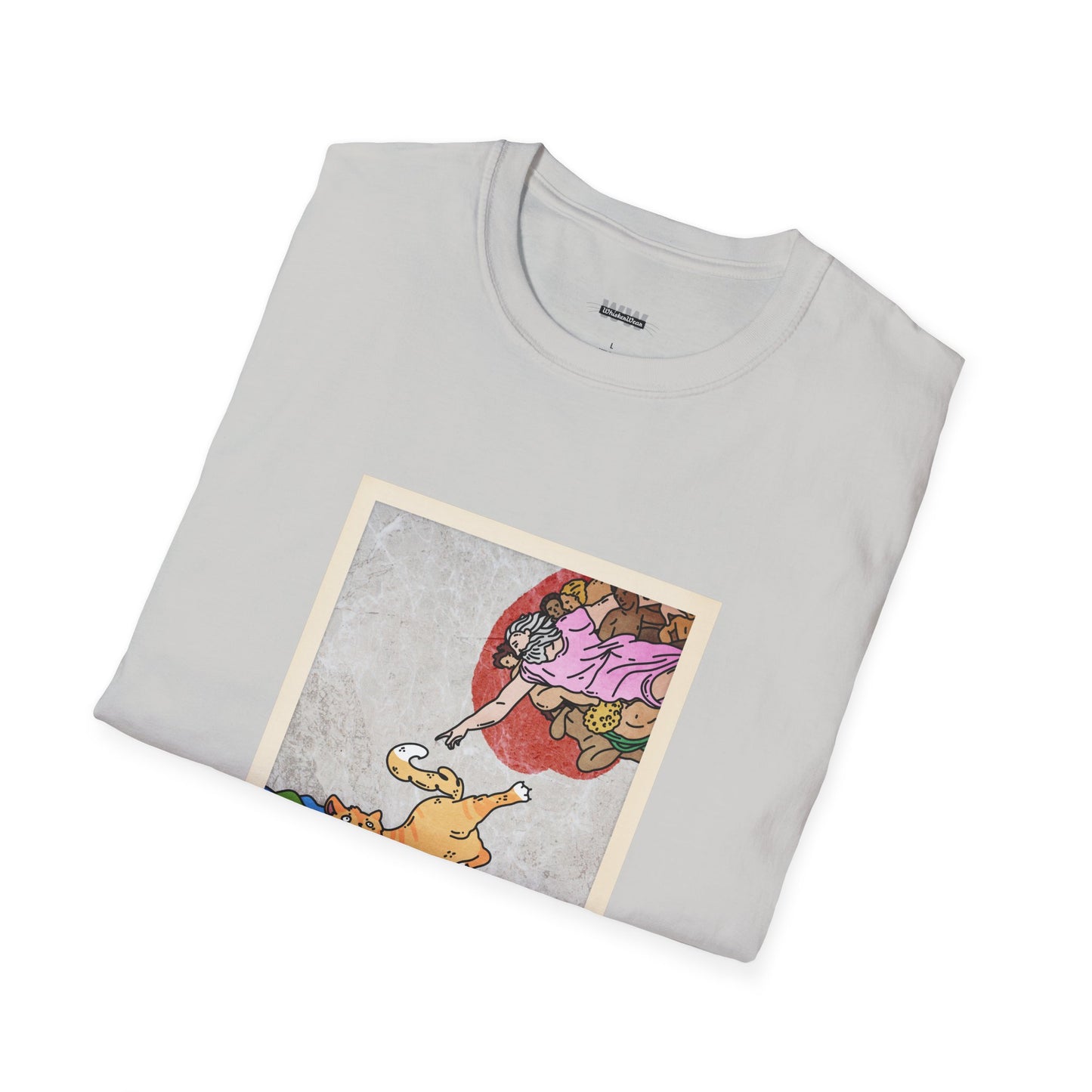 Creation of Meowdam Unisex T-Shirt (Bright Colors)