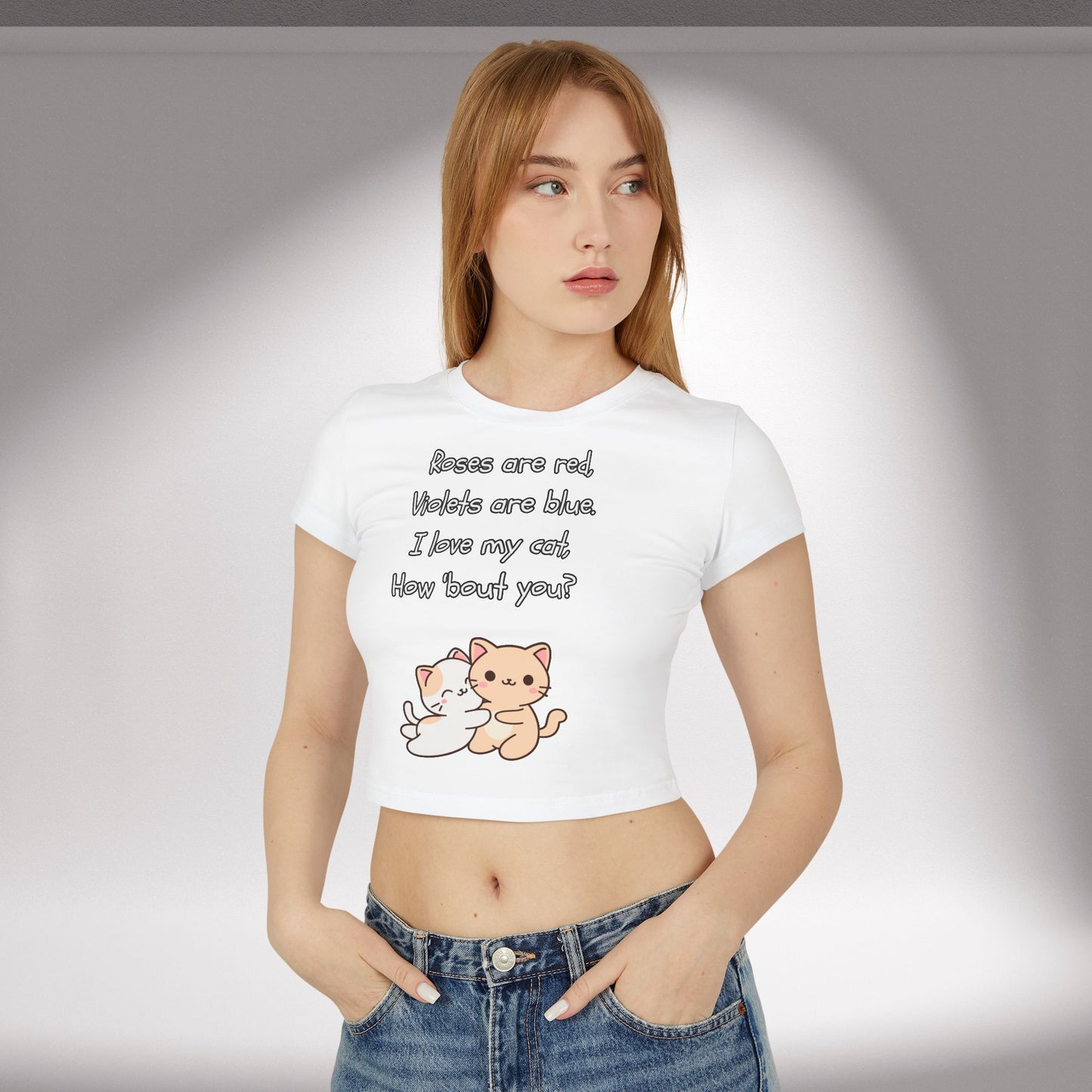 I Love My Cat - Women's Baby Tee