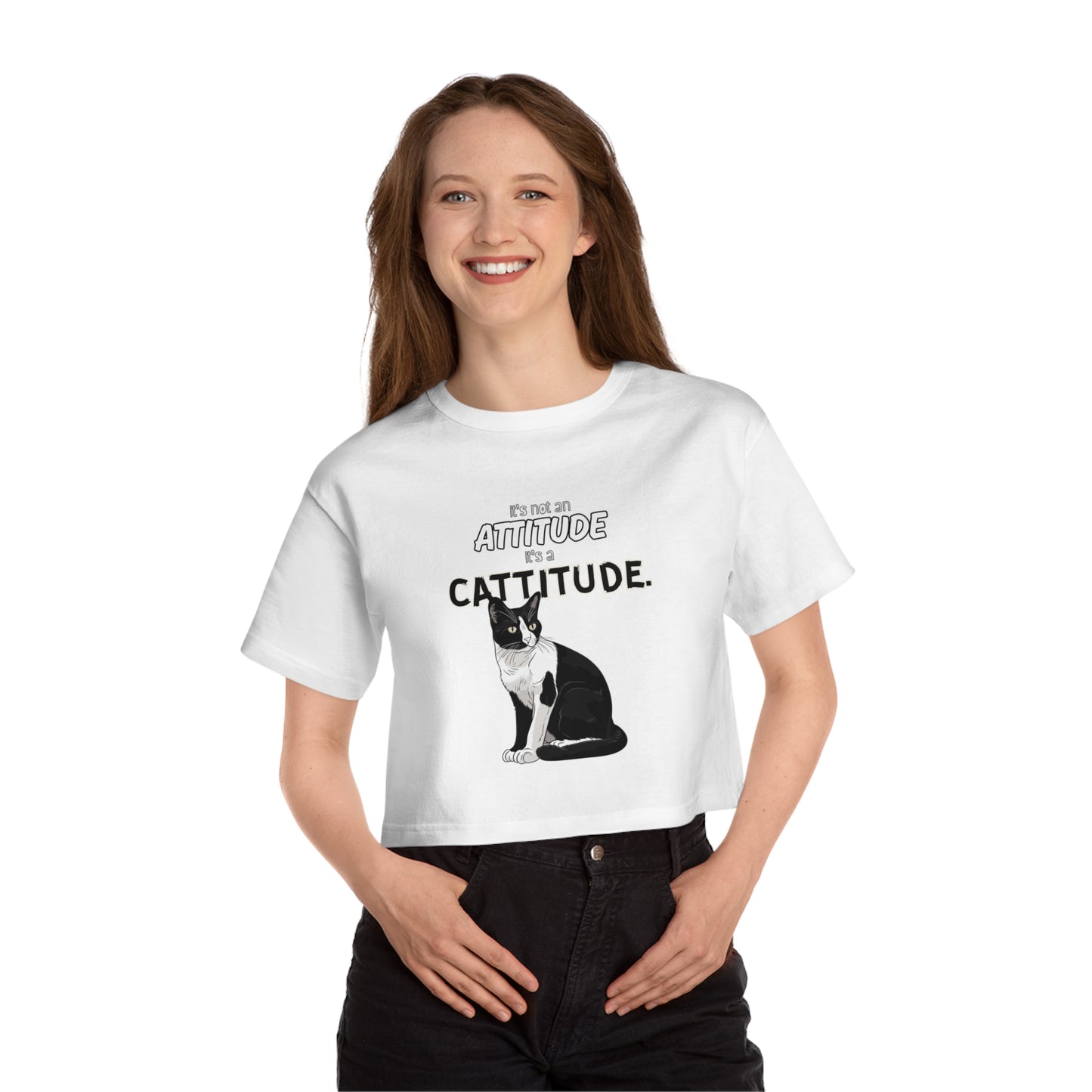 All About the Cattitude - Women's Crop Top
