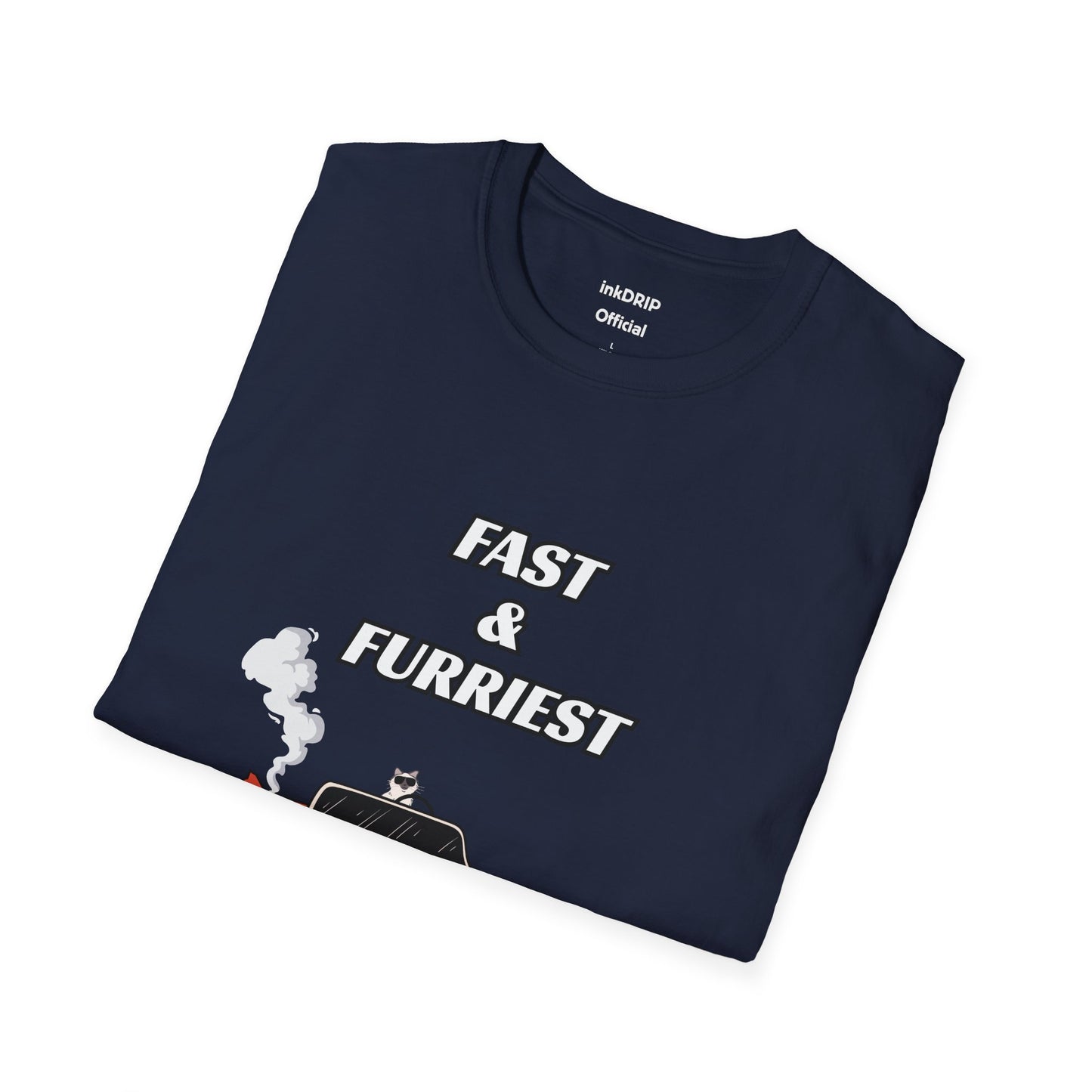"Fast & Furriest" Funny Cat Tee Shirt