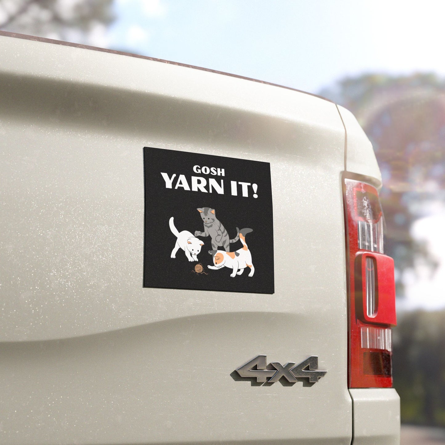 Gosh Yarn It! - Car Magnet