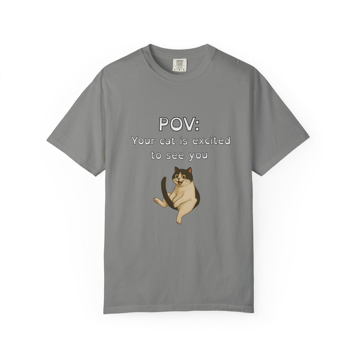 "Excited Cat" Funny Bold & Edgy T-Shirt