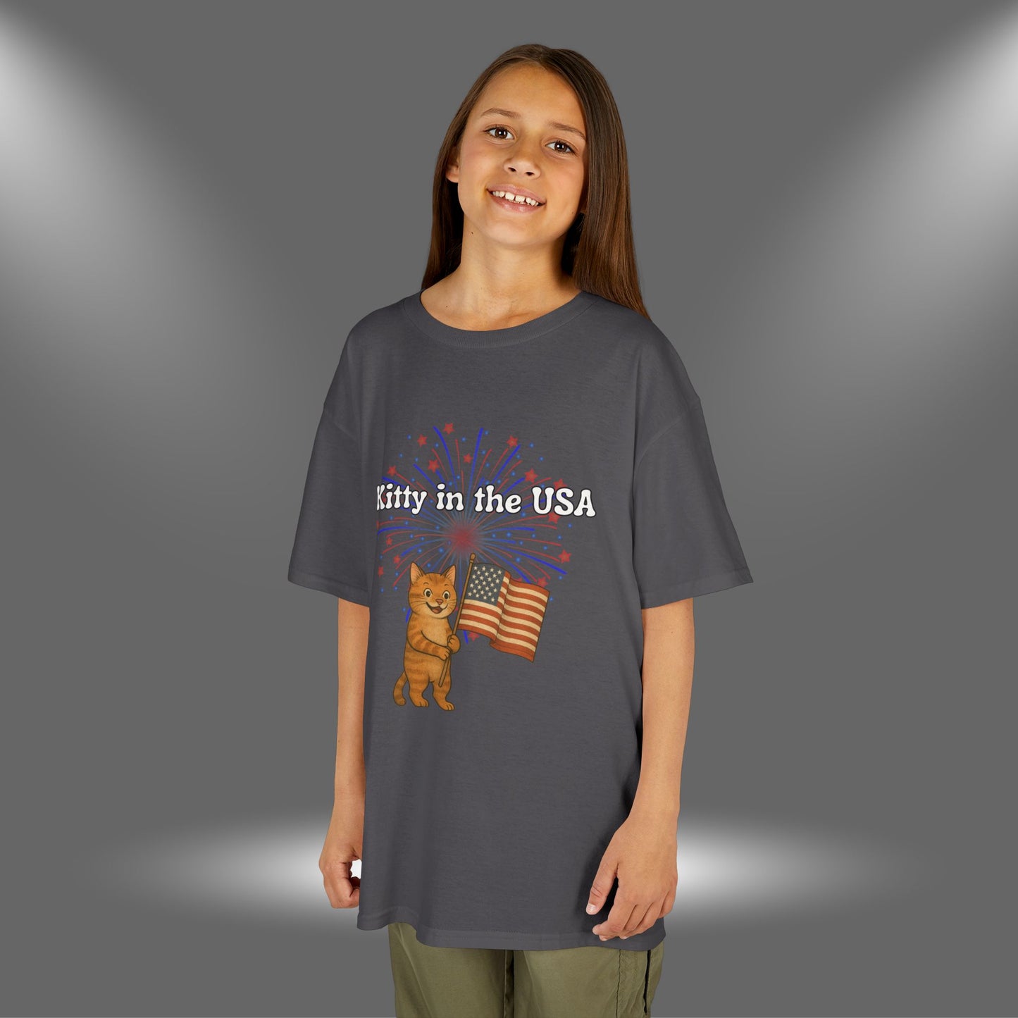 "Kitty in the USA" - Kids Tee