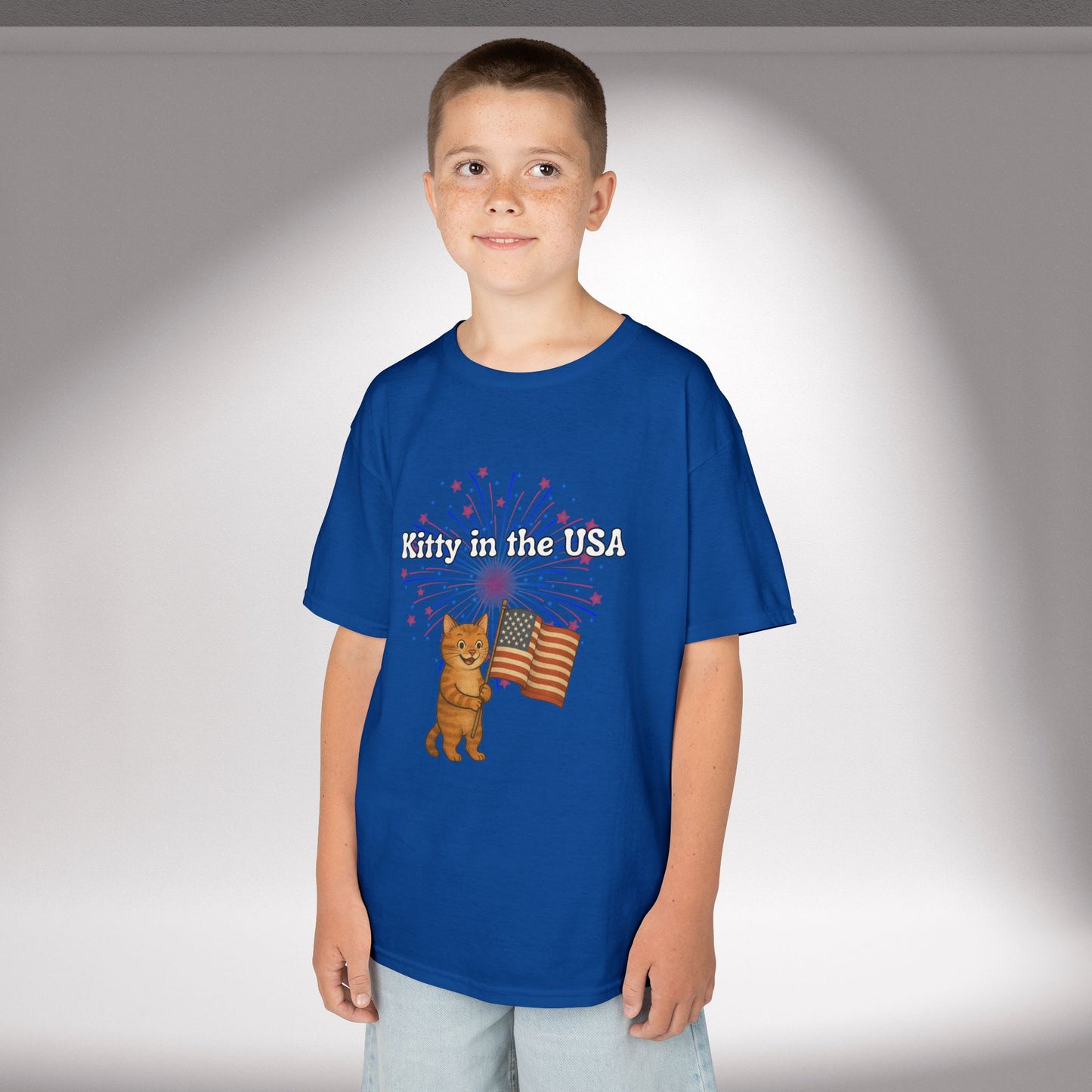 "Kitty in the USA" - Kids Tee
