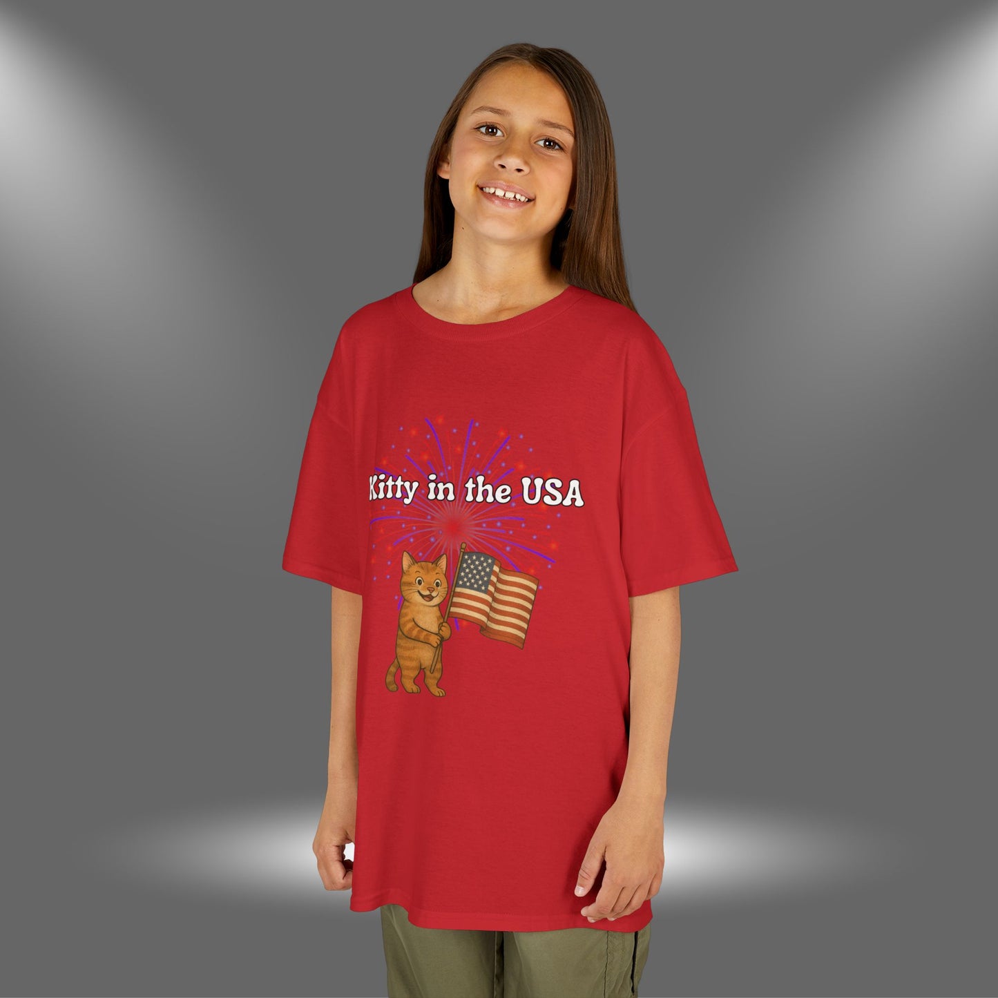 "Kitty in the USA" - Kids Tee