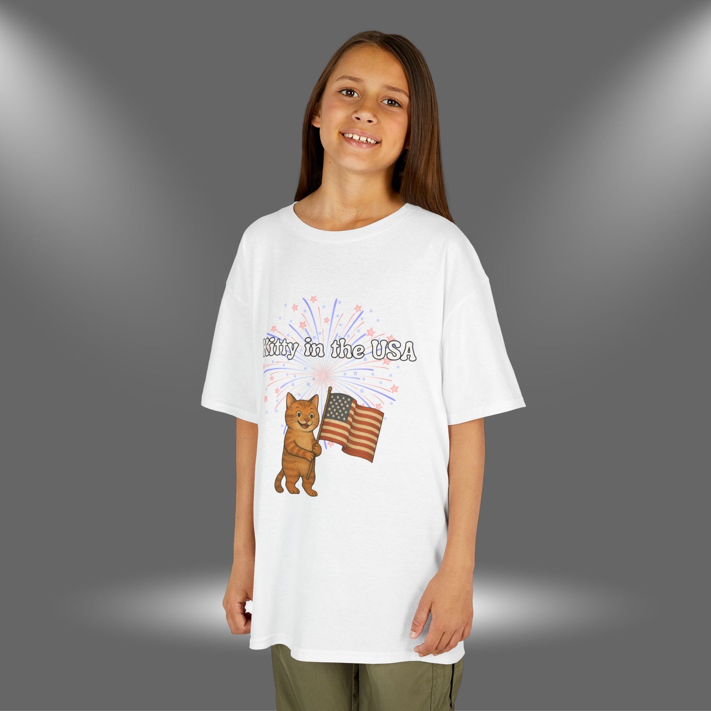 "Kitty in the USA" - Kids Tee