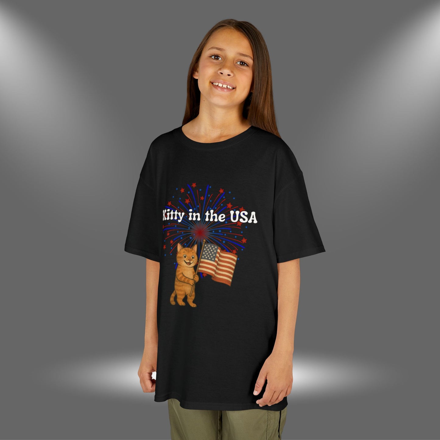 "Kitty in the USA" - Kids Tee