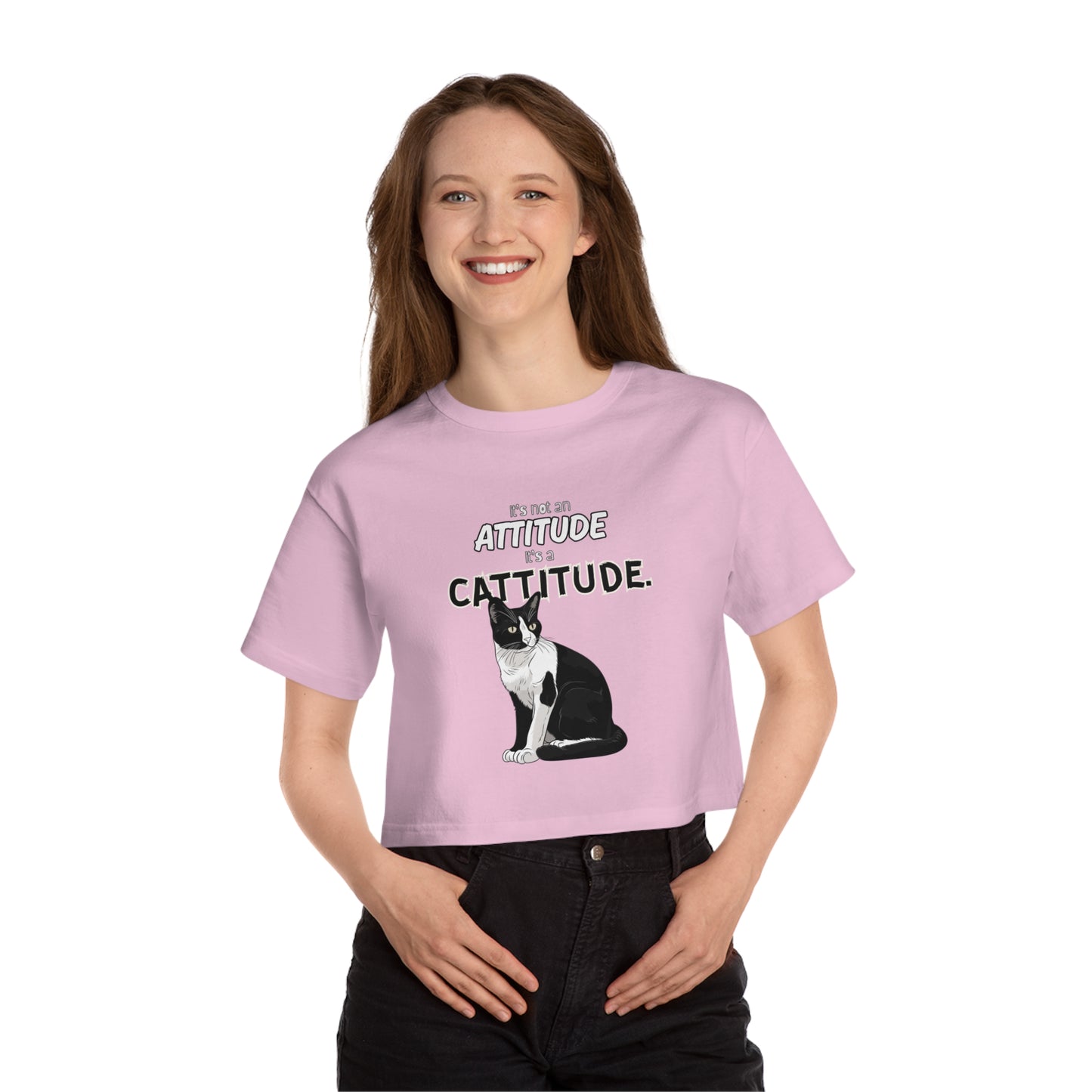 All About the Cattitude - Women's Crop Top