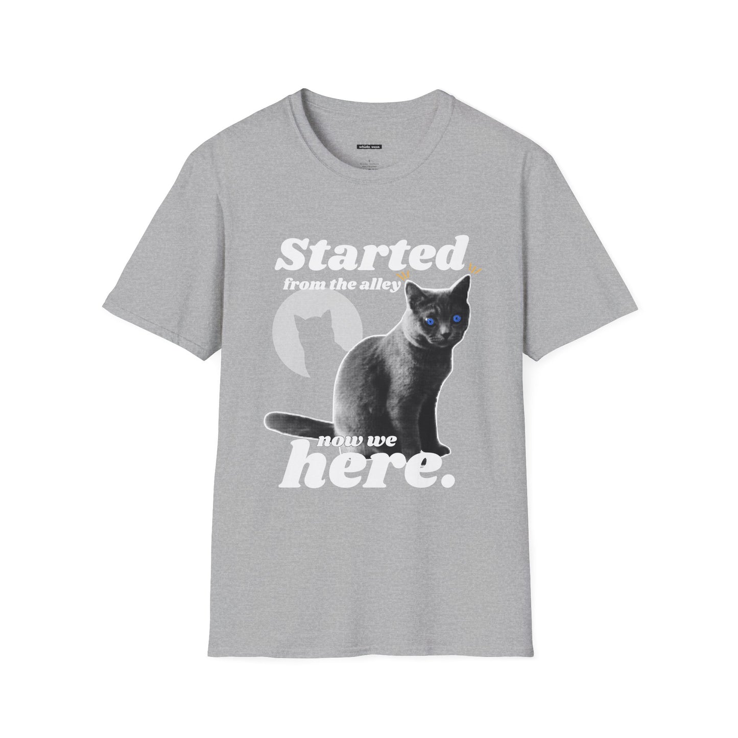 "Started From the Alley" Funny Cat T-Shirt