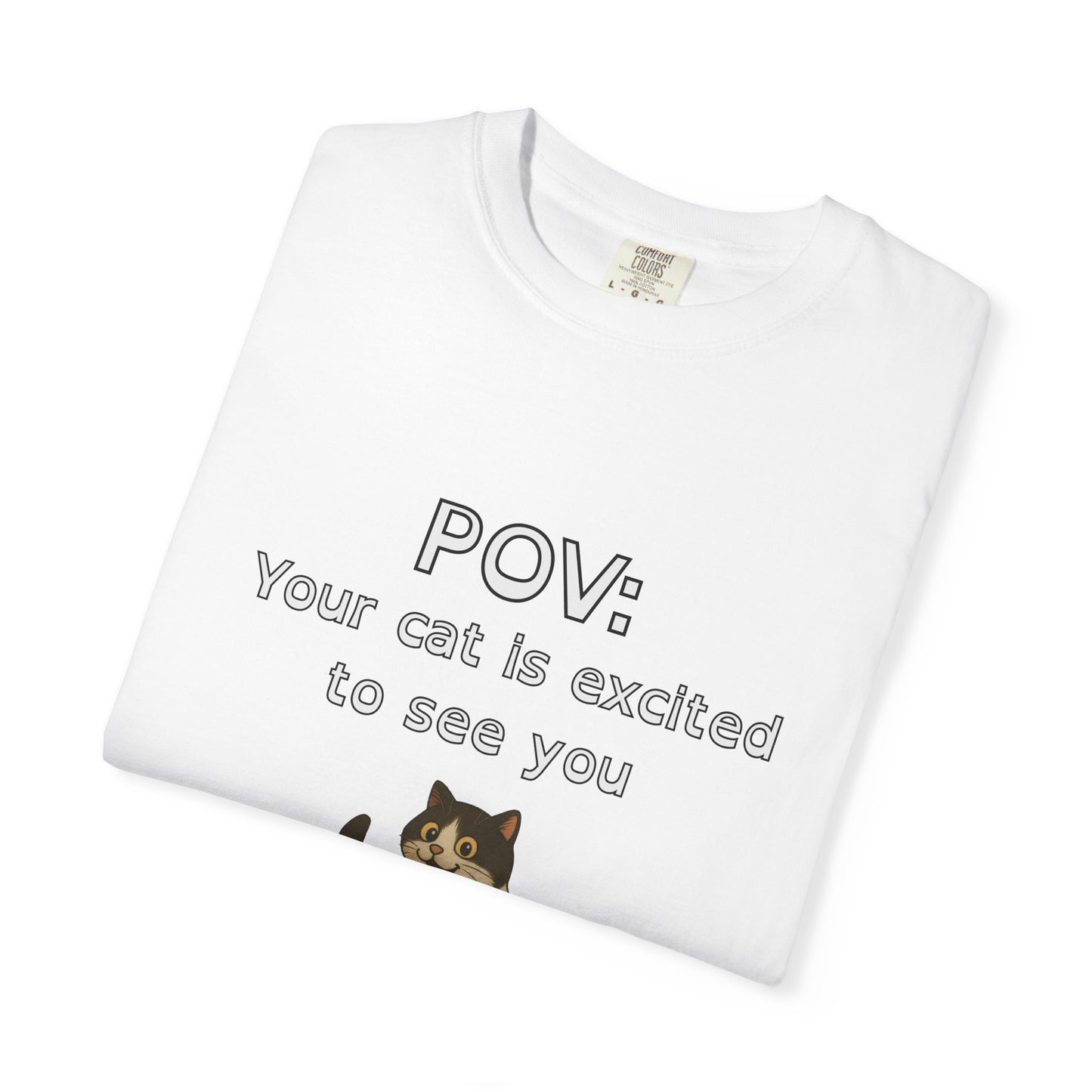"Excited Cat" Funny Bold & Edgy T-Shirt