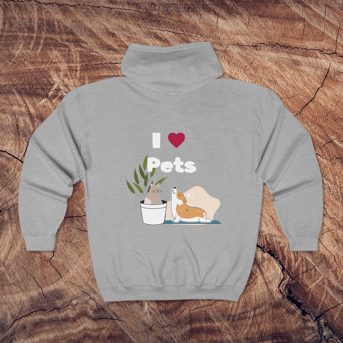 I Love Pets - Women's Cozy Zip-Up Hoodie