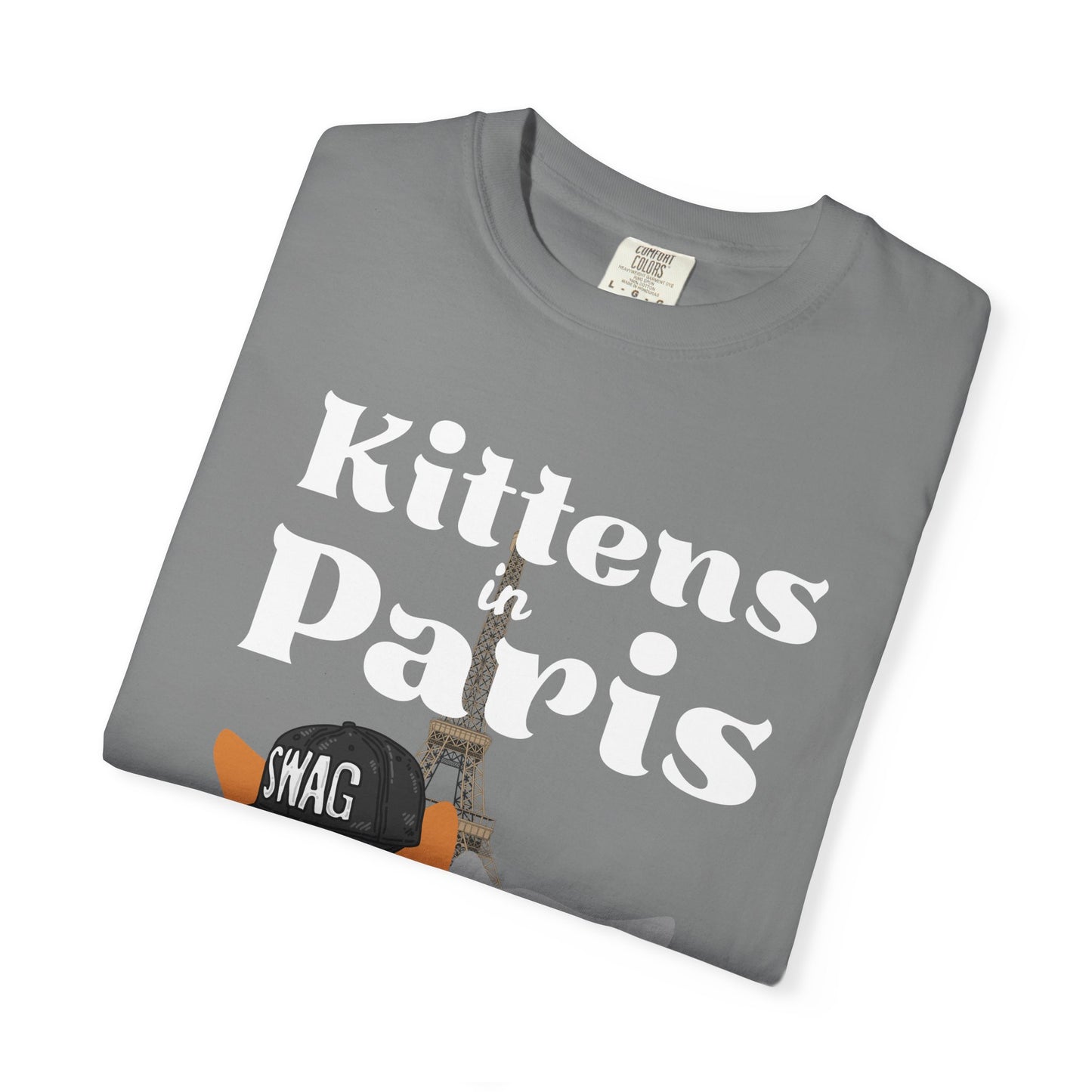 "Kittens in Paris" Funny Cat T-Shirt