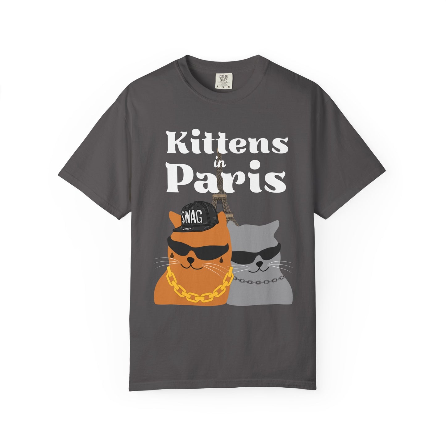 "Kittens in Paris" Funny Cat T-Shirt
