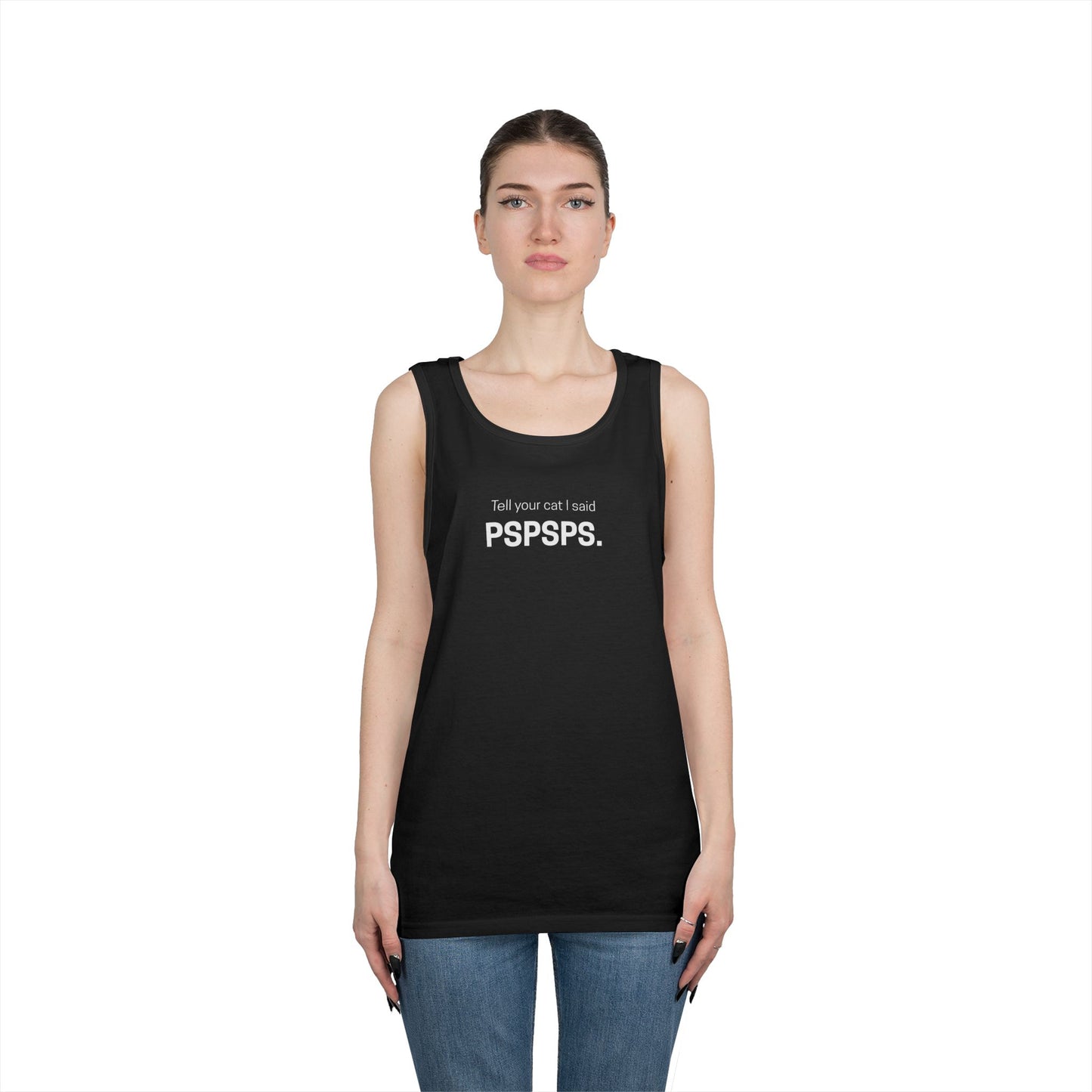 Tell Your Cat I Said PSPSPS Men's/Unisex Tank Top