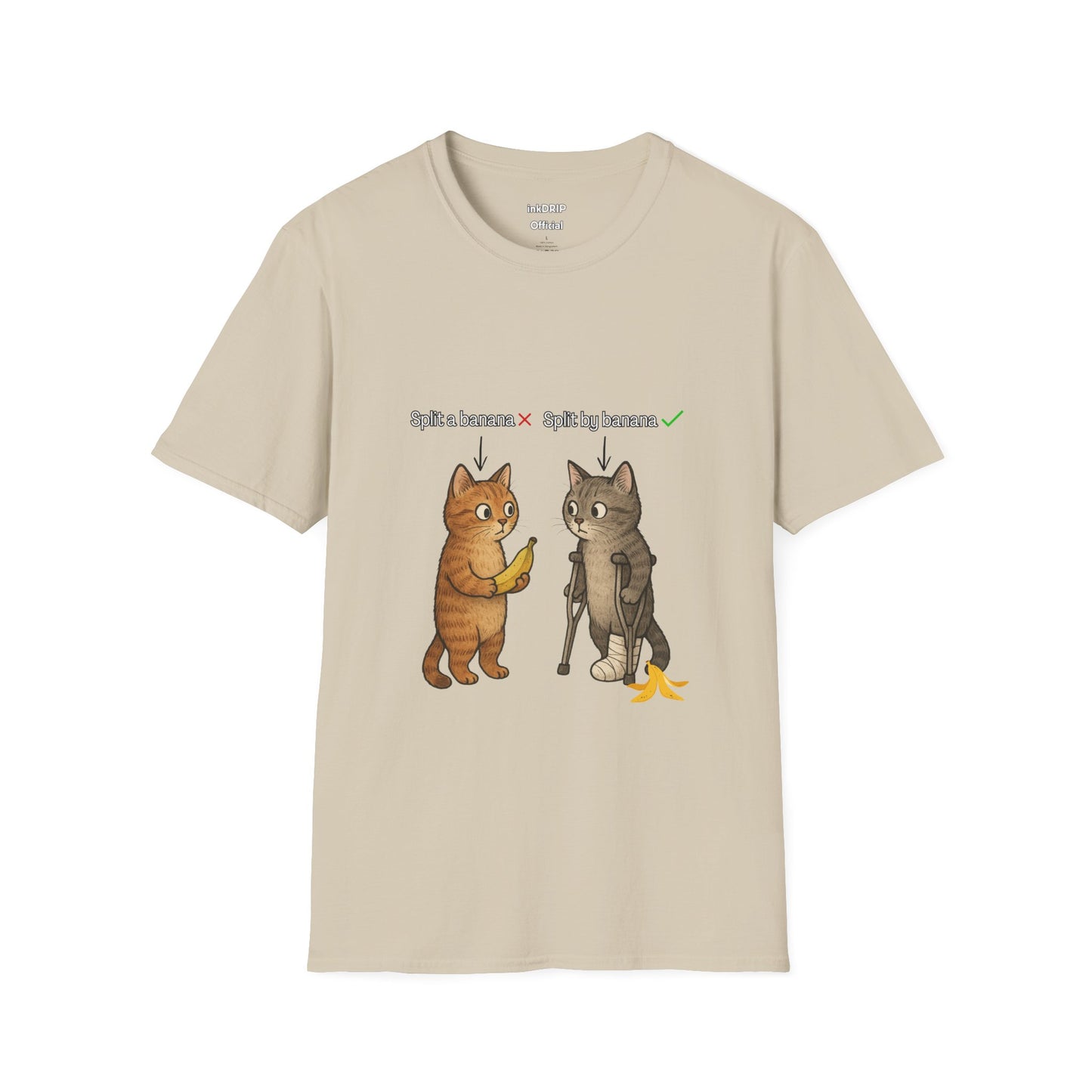 "Banana Split" Funny Cat T-shirt