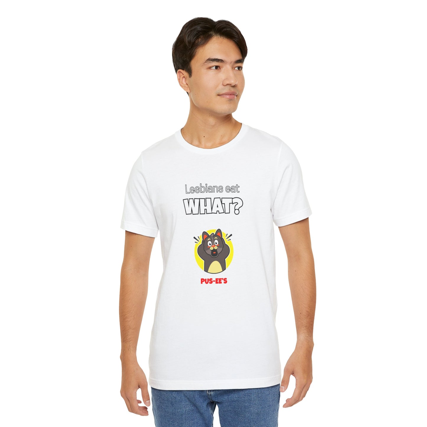 Lesbians Eat What?! Funny Men's/Unisex Shirt
