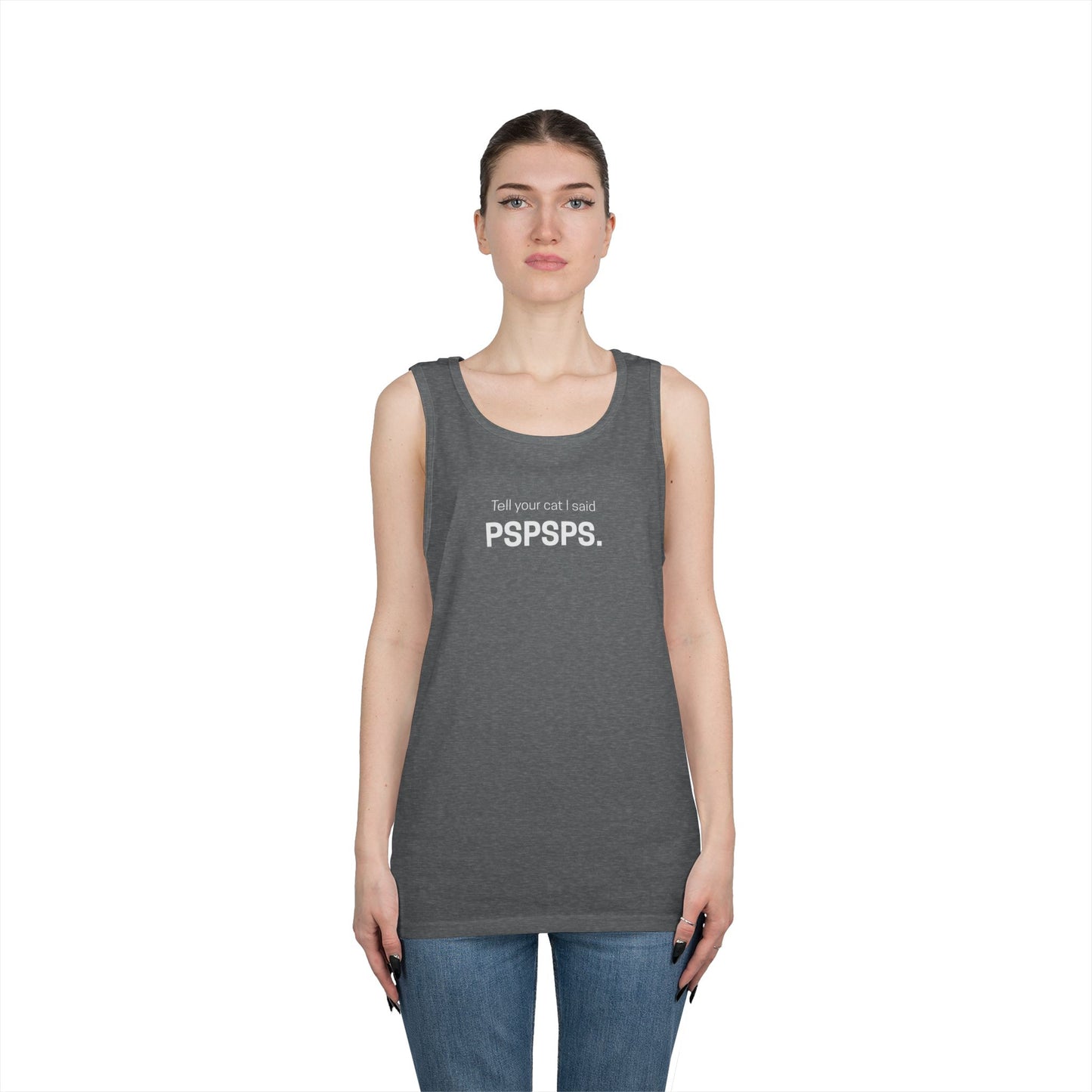 Tell Your Cat I Said PSPSPS Men's/Unisex Tank Top