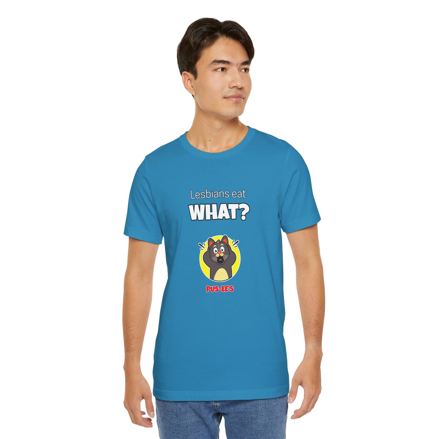Lesbians Eat What?! Funny Men's/Unisex Shirt