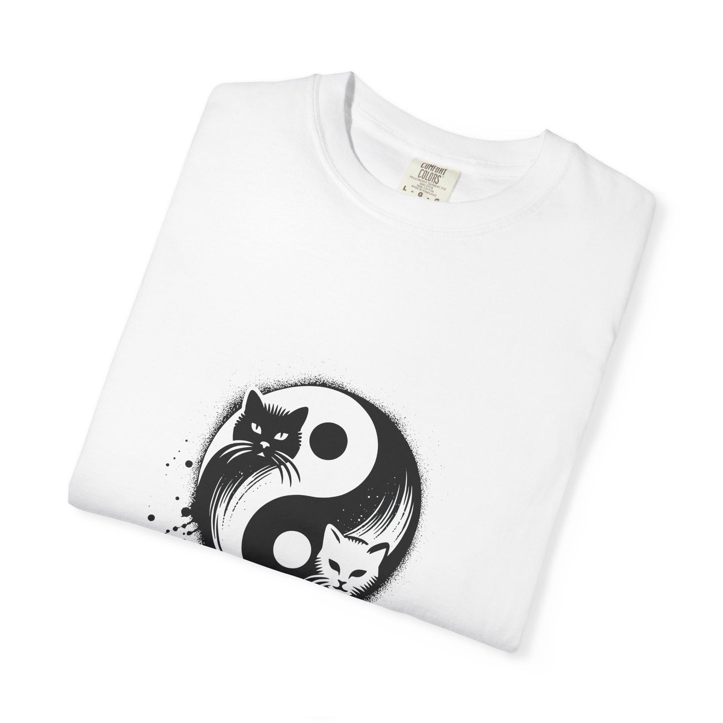 "Yin Yang Cat" Stylish Cat T-Shirt