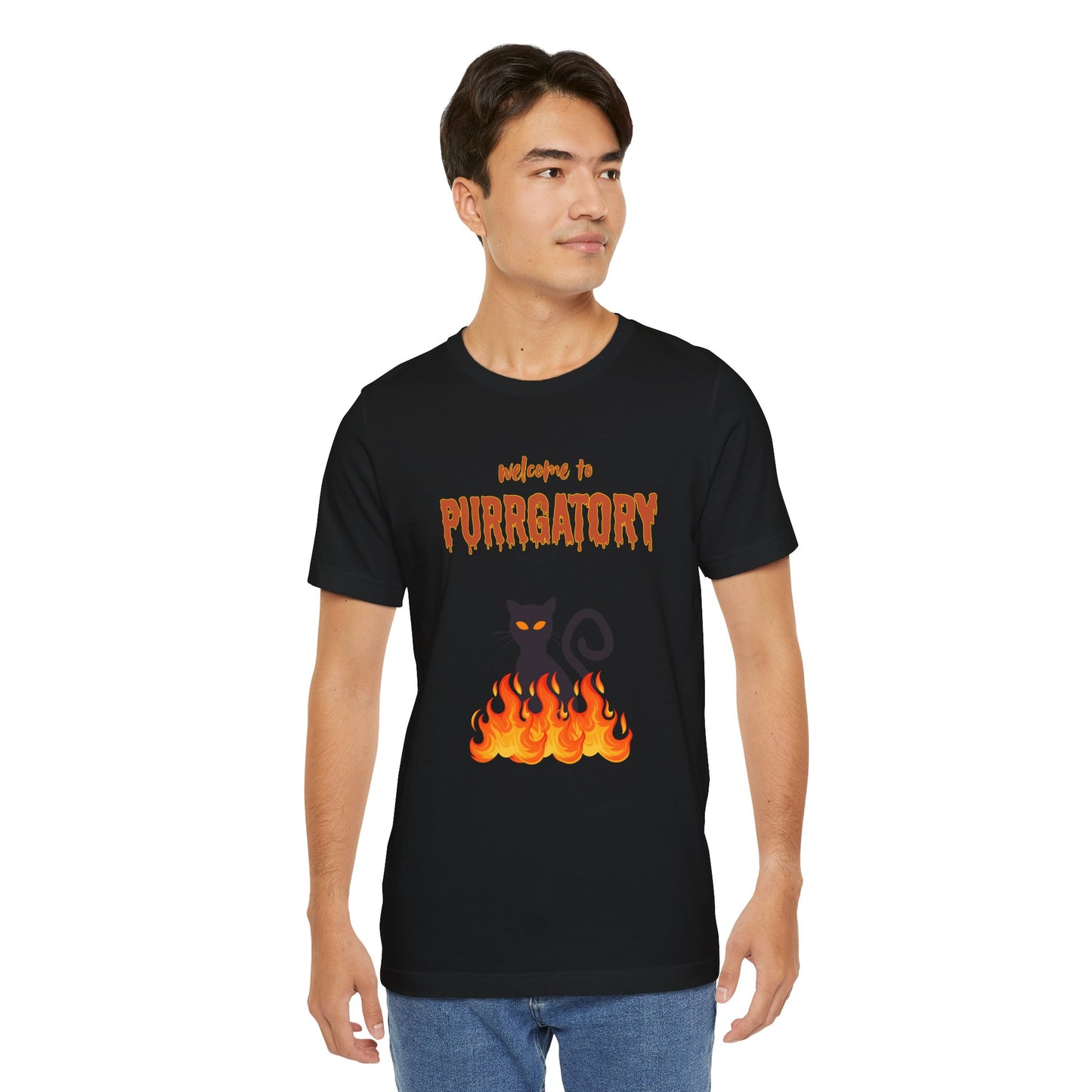 Welcome to Purrgatory Halloween Unisex Shirt
