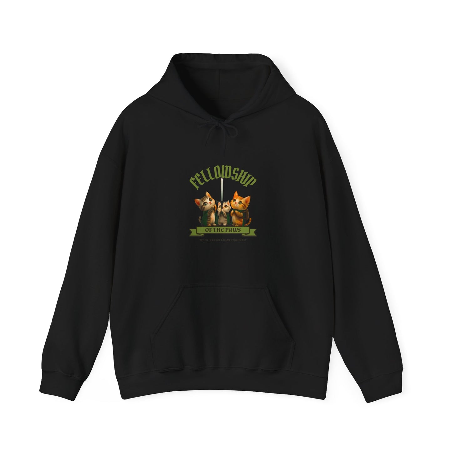Fellowship of the Paws Funny Unisex Hoodie
