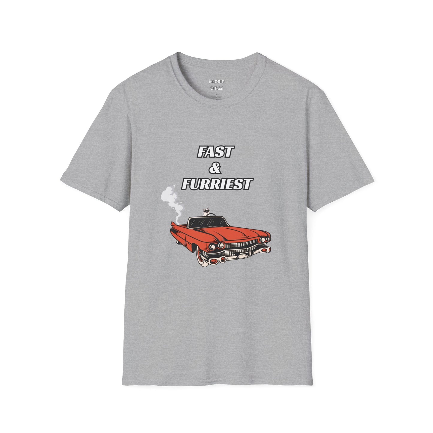 "Fast & Furriest" Funny Cat Tee Shirt