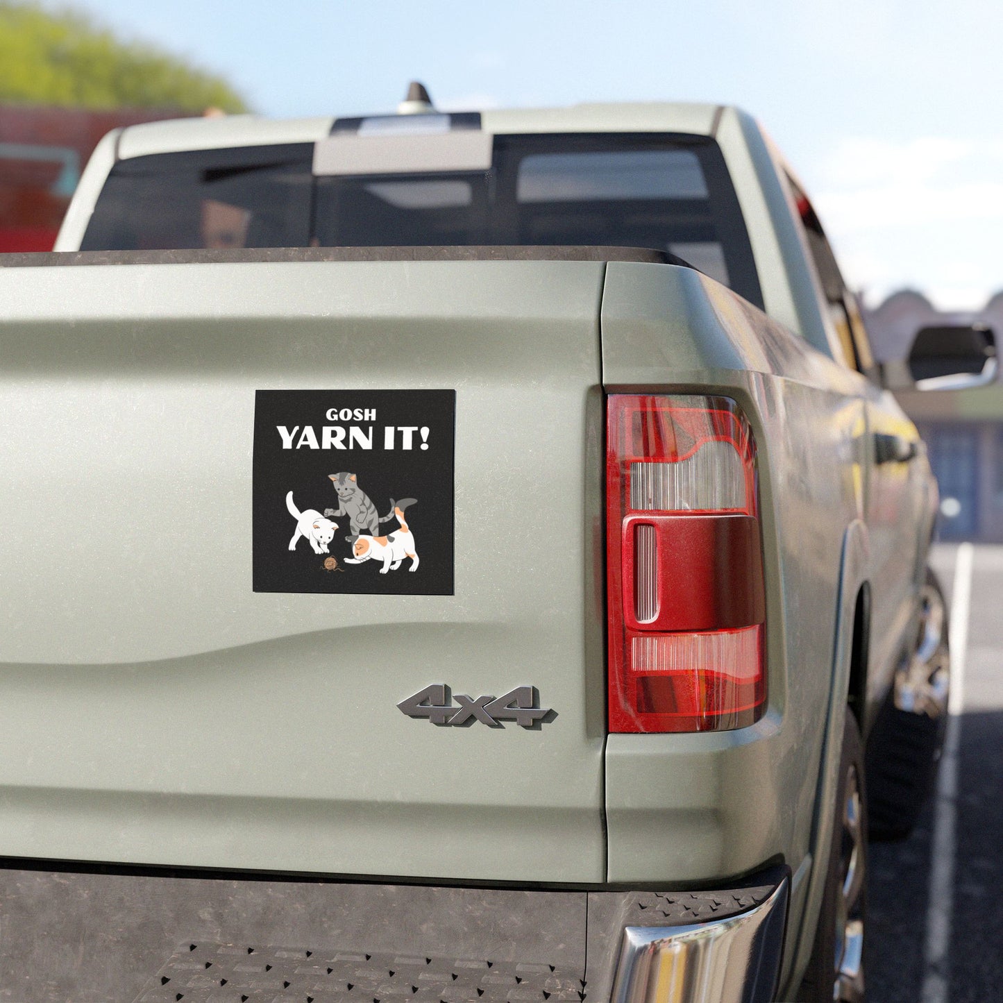 Gosh Yarn It! - Car Magnet