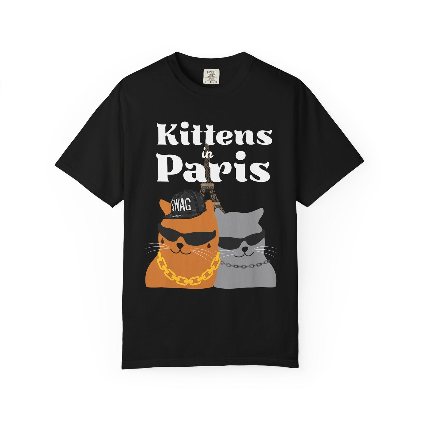 "Kittens in Paris" Funny Cat T-Shirt