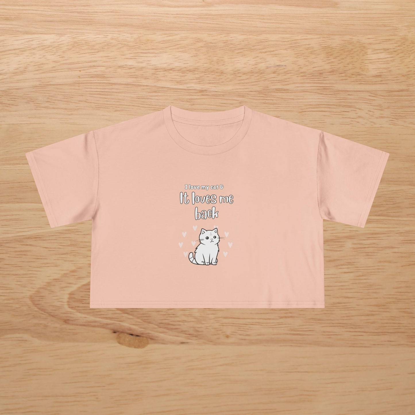 My Cat Loves Me - Women's Crop Tee